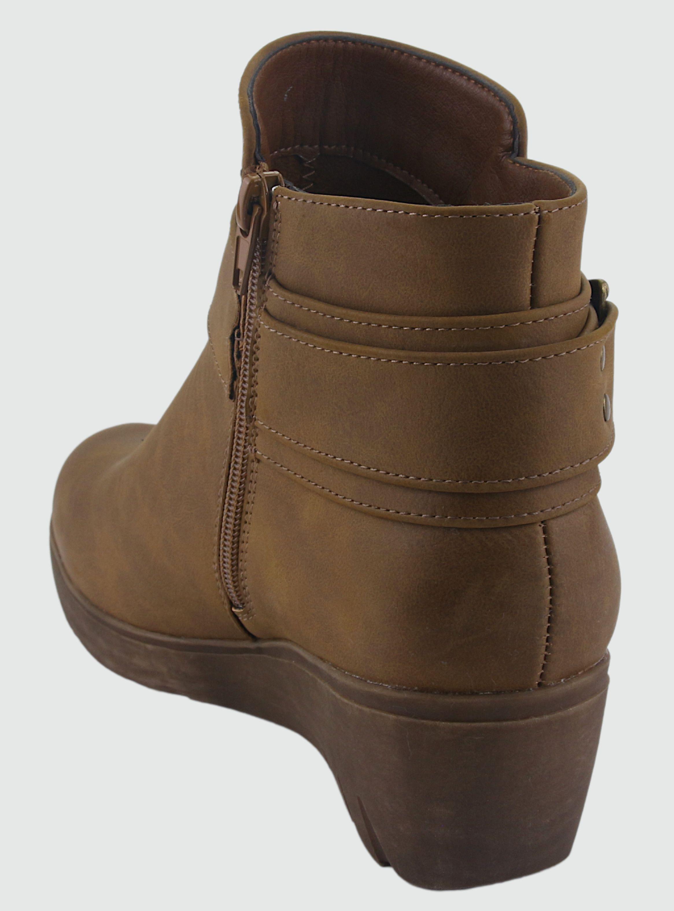 Botin Chalada Mujer Tanda-32 Tostado Casual-3