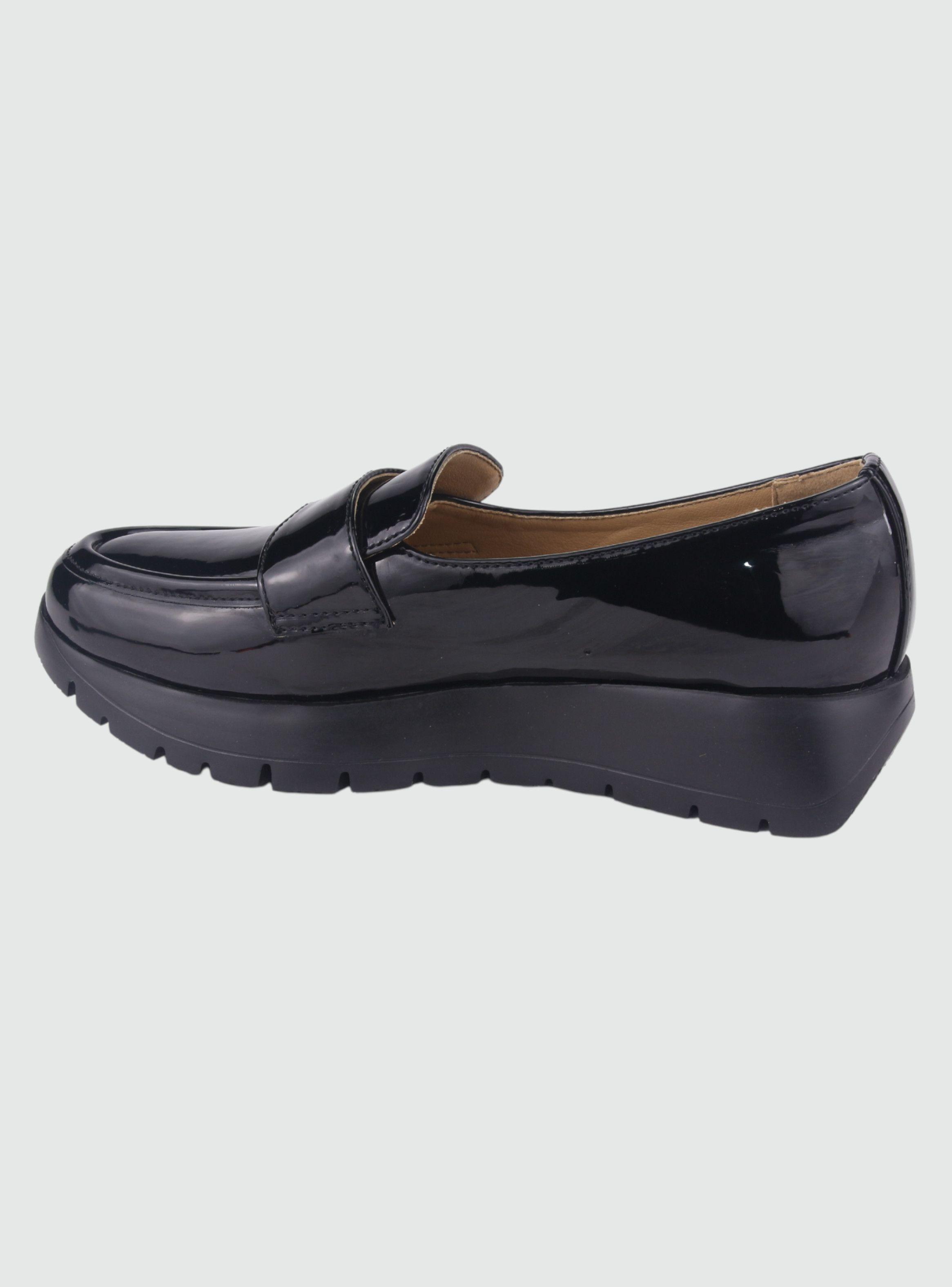 Zapato Chalada Mujer Wonder-3 Negro Plataforma-1