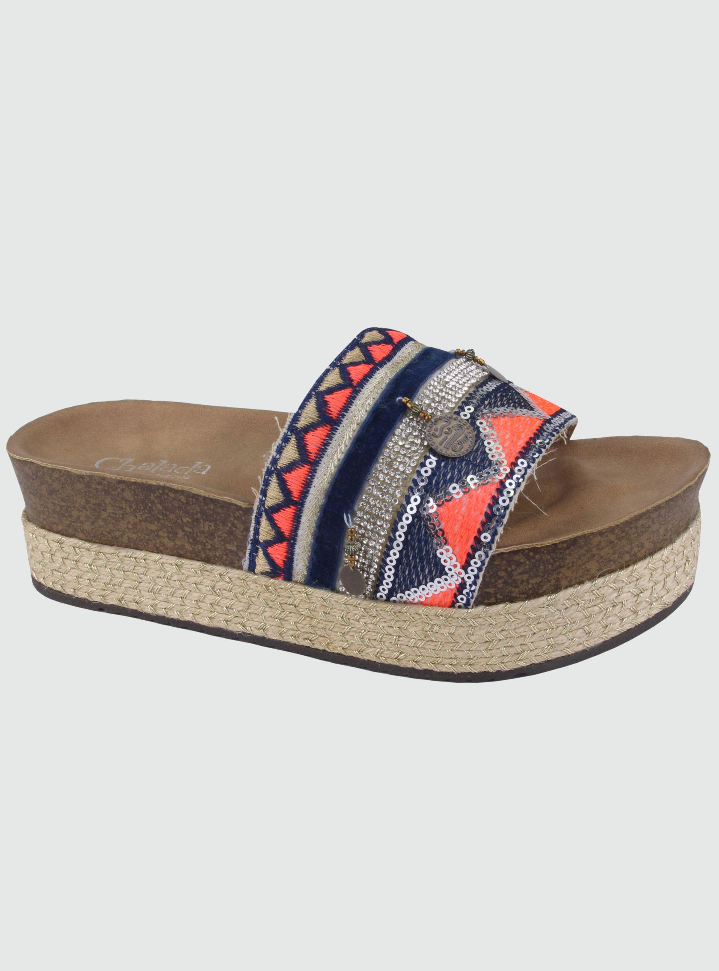 Sandalia Chalada Mujer Cumbia-21 Azul Moda-0