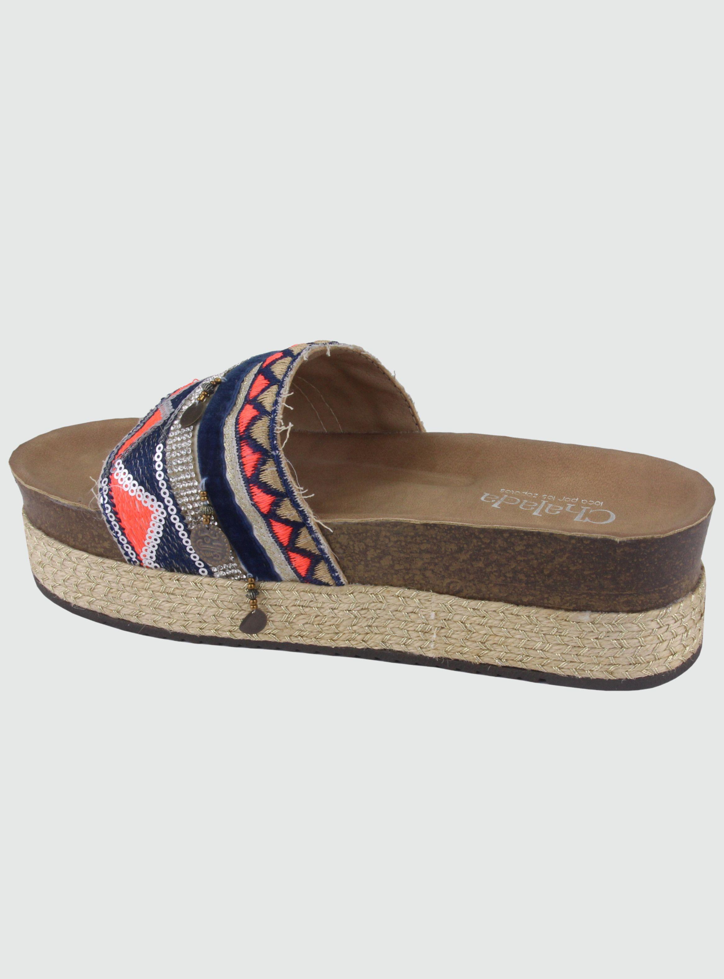 Sandalia Chalada Mujer Cumbia-21 Azul Moda-1