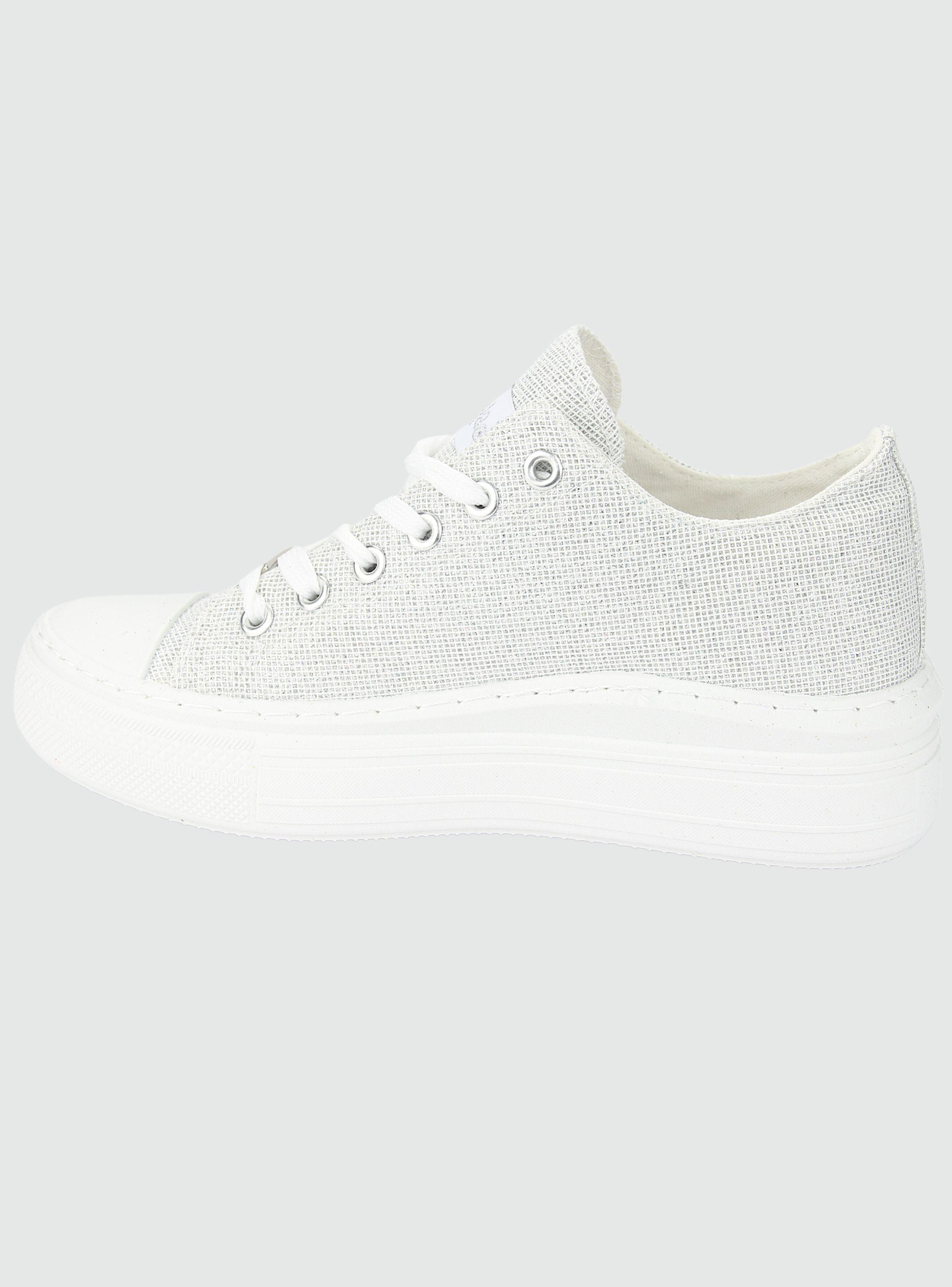 Zapatilla Chalada Mujer Clu-11 Plateado Urbano-1