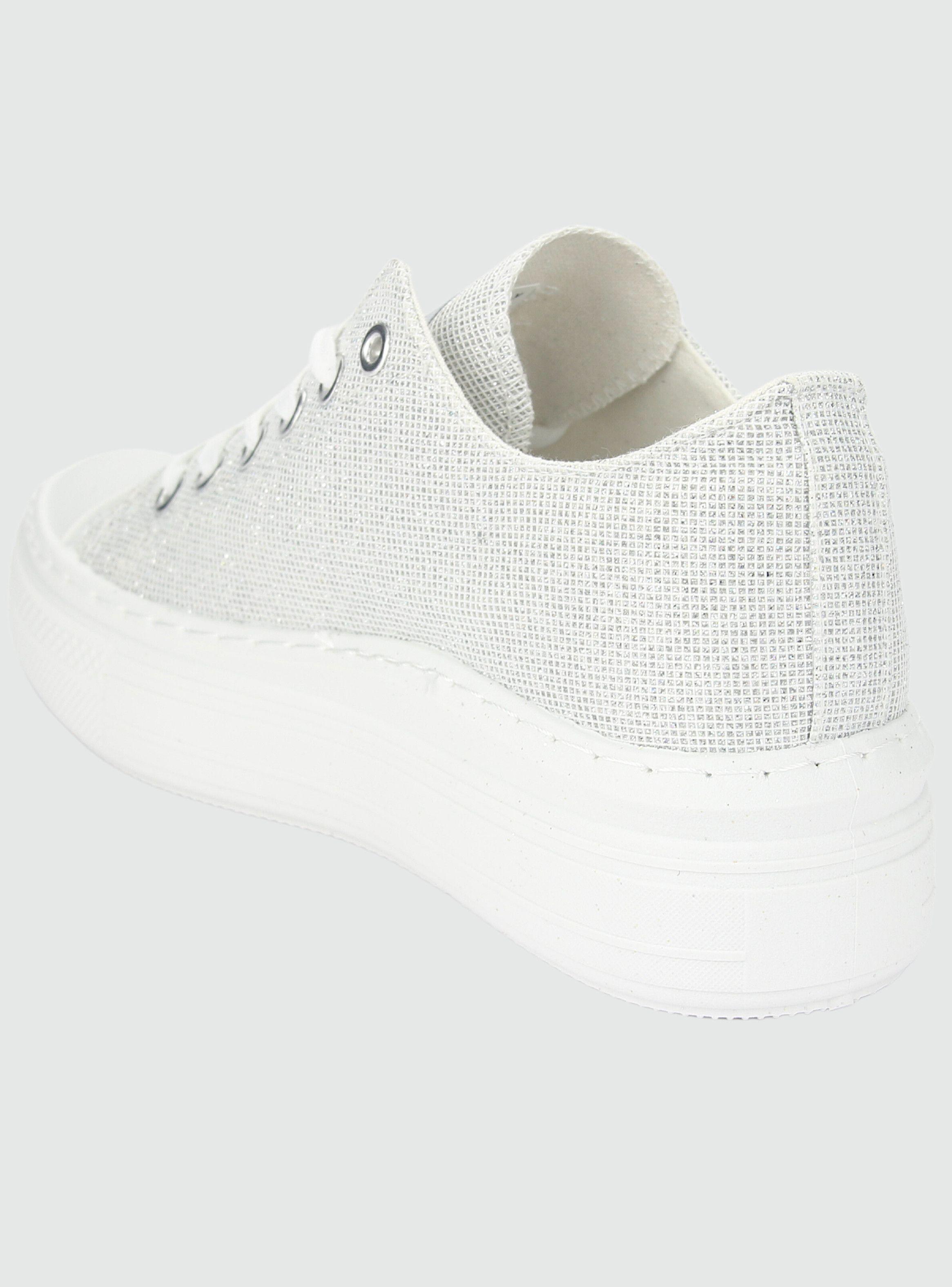 Zapatilla Chalada Mujer Clu-11 Plateado Urbano-3