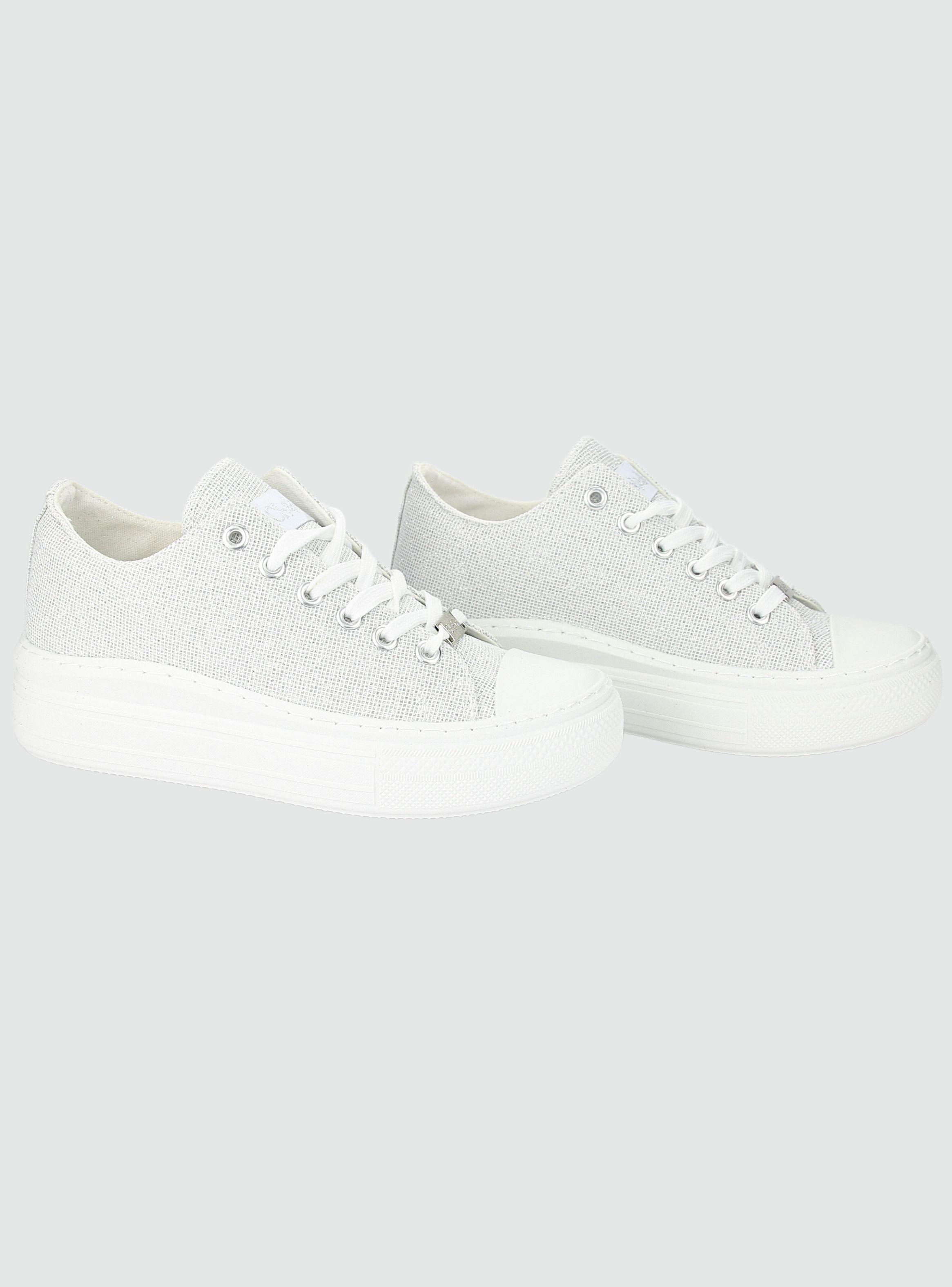 Zapatilla Chalada Mujer Clu-11 Plateado Urbano-4
