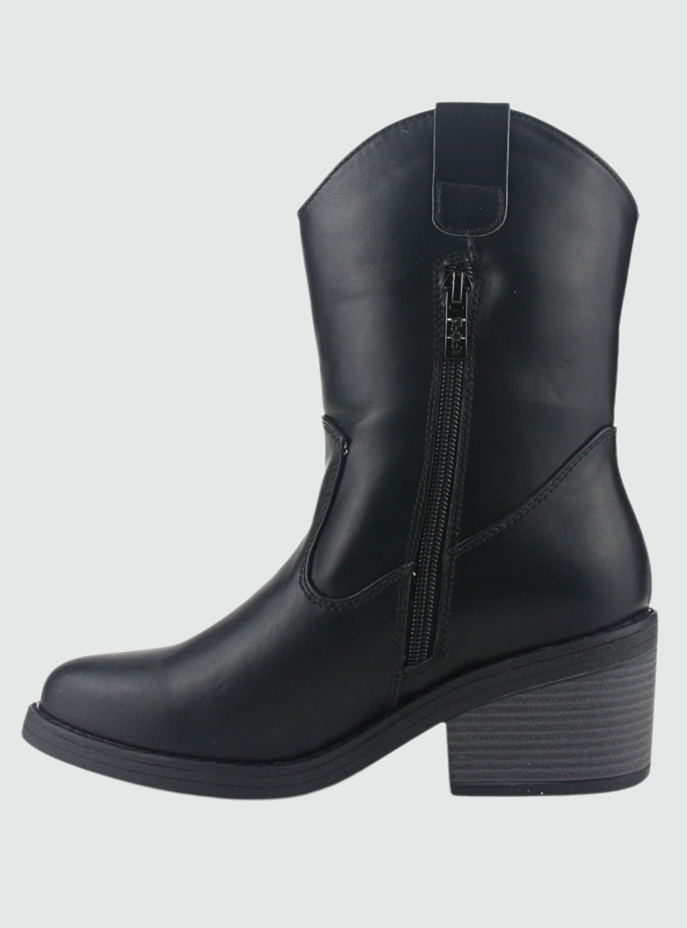 Botin Chalada Mujer Camp-44 Negro Casual-1