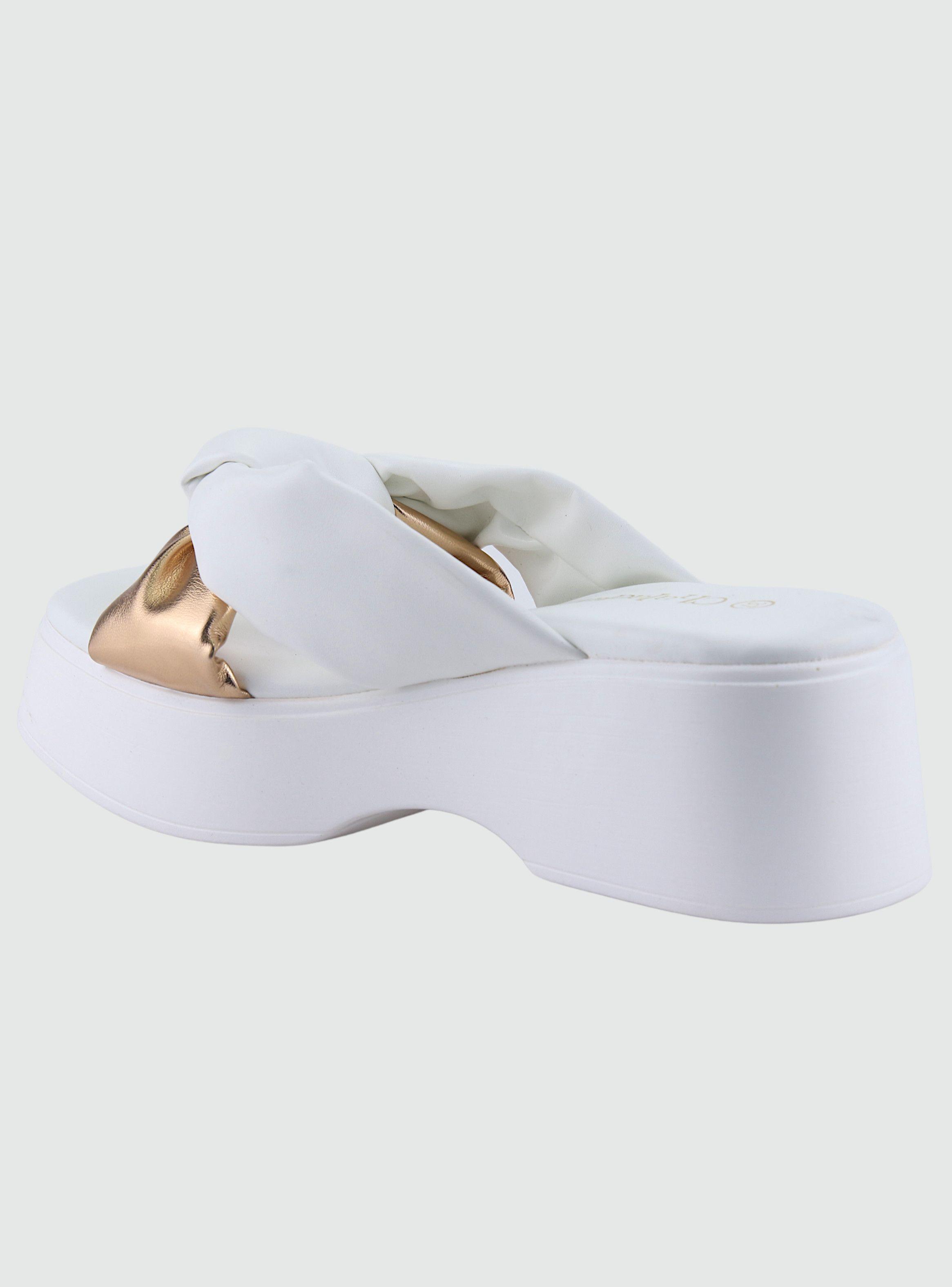 Sandalia Chalada Mujer Canna-17 Blanco Plataforma-1