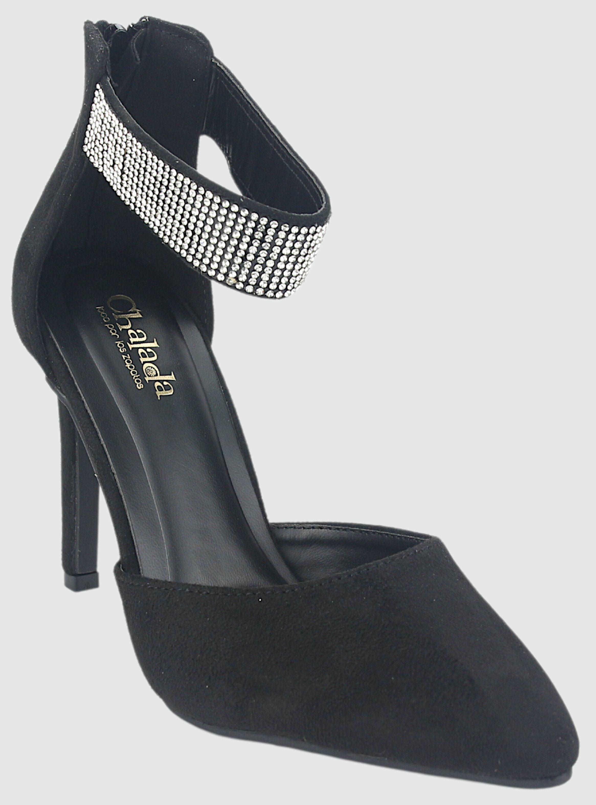 Zapato Chalada Mujer Cristal-2 Negro Casual-2