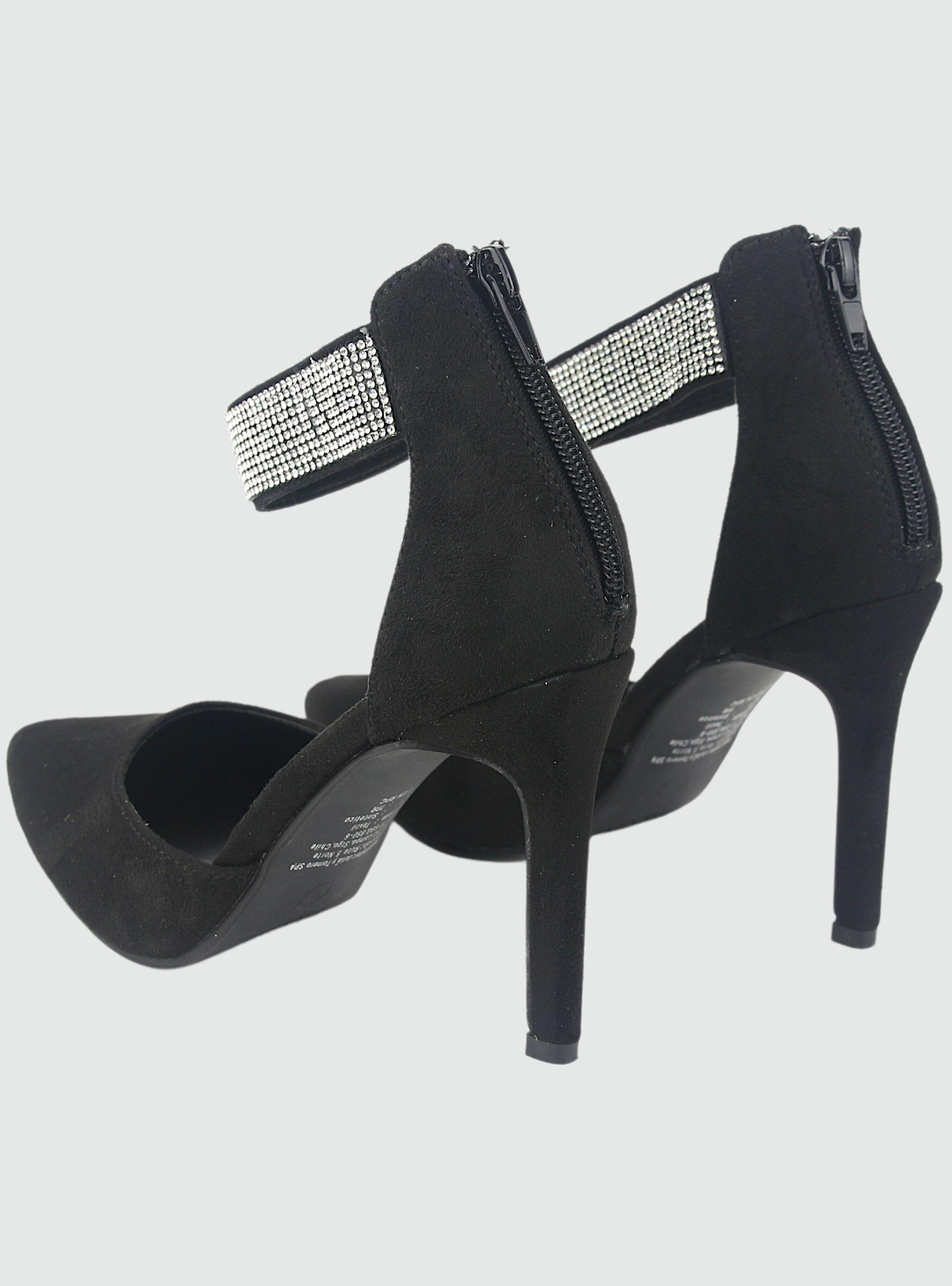 Zapato Chalada Mujer Cristal-2 Negro Casual-5