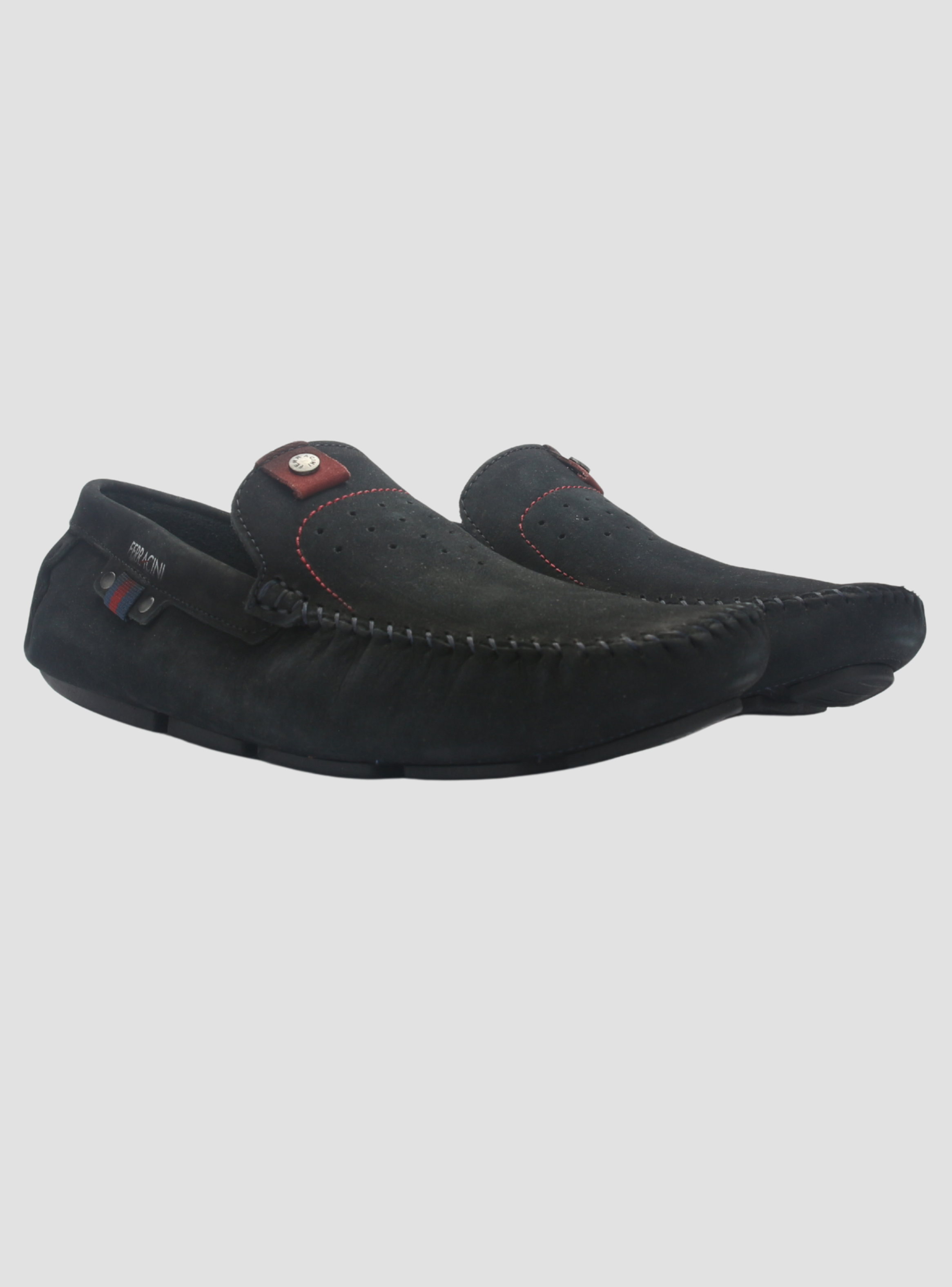 Mocasin Ferracini Hombre 2774 Mali Azul Marino Casual-6