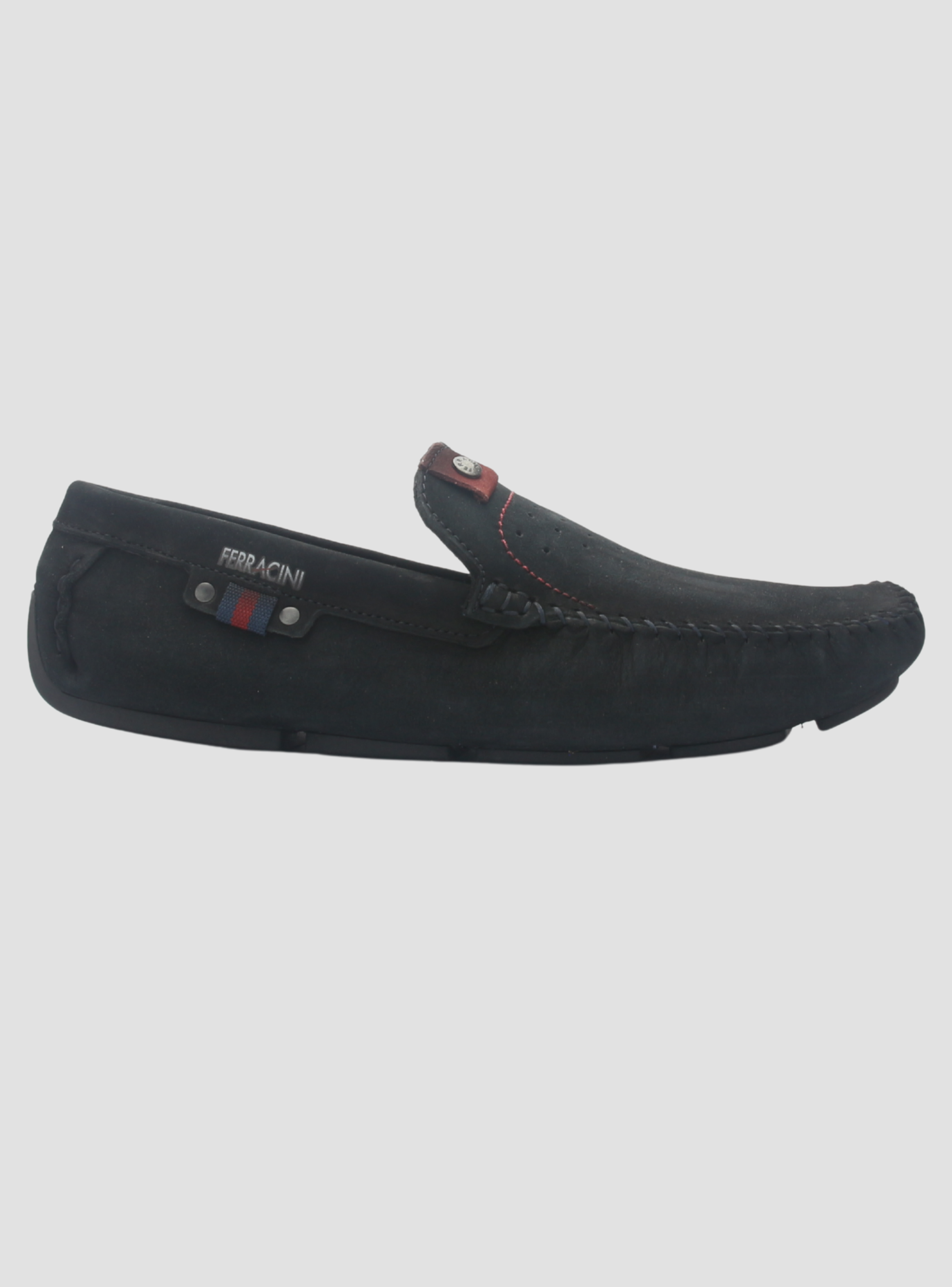 Mocasin Ferracini Hombre 2774 Mali Azul Marino Casual-0