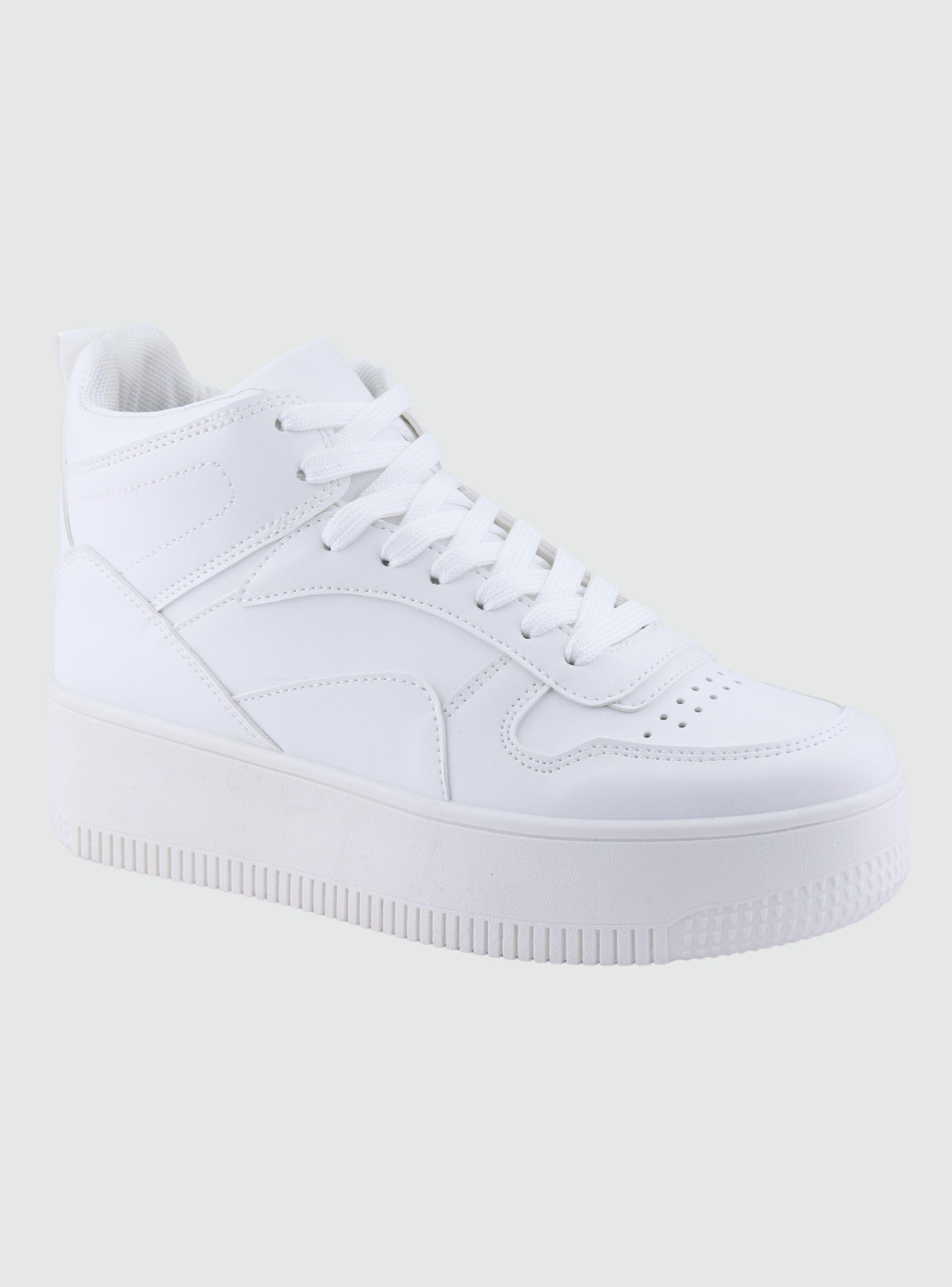 Zapatilla Chalada Mujer Metta-8 Blanco Plataforma-1