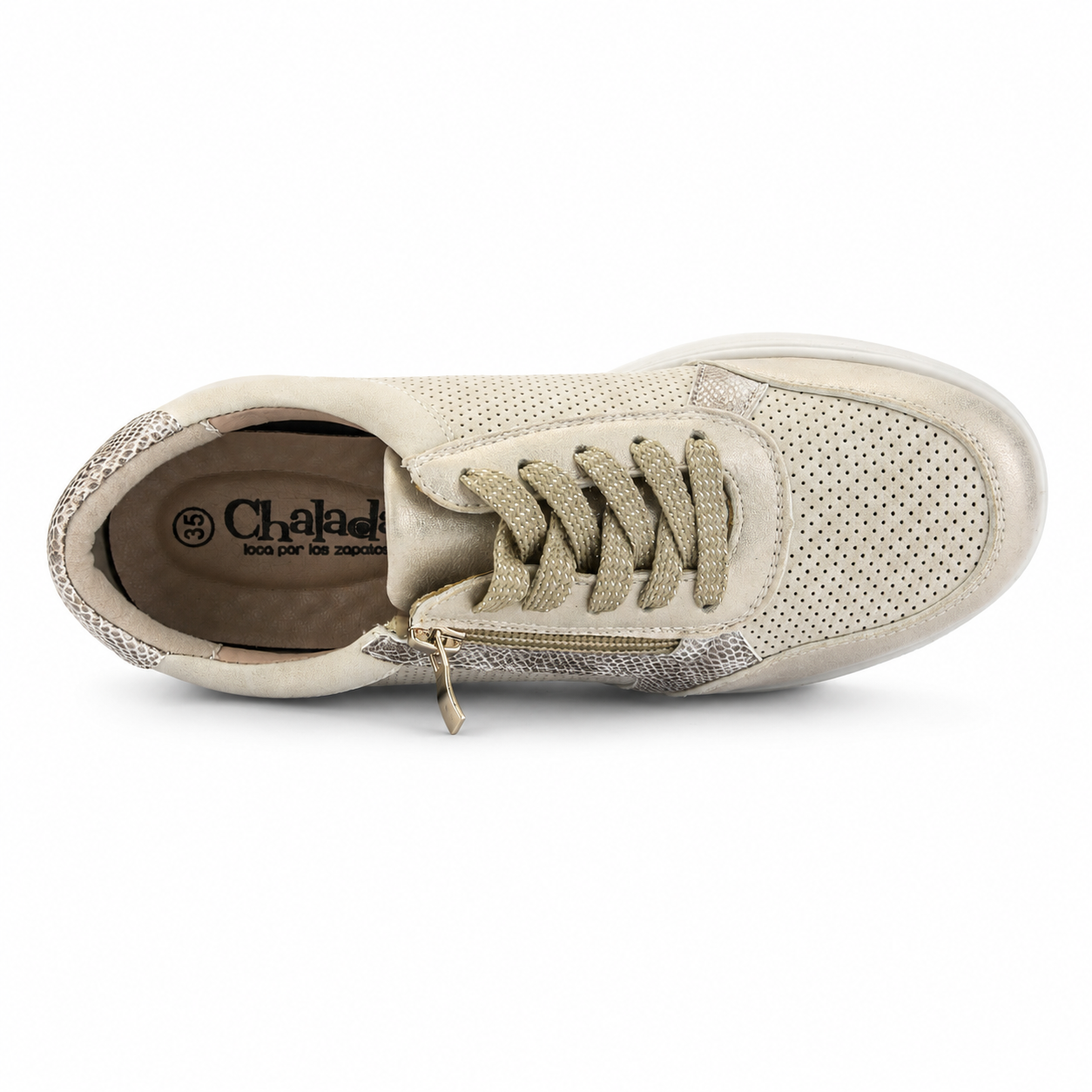 Zapatilla Beige Mujer Urbano Chalada Nuki-4