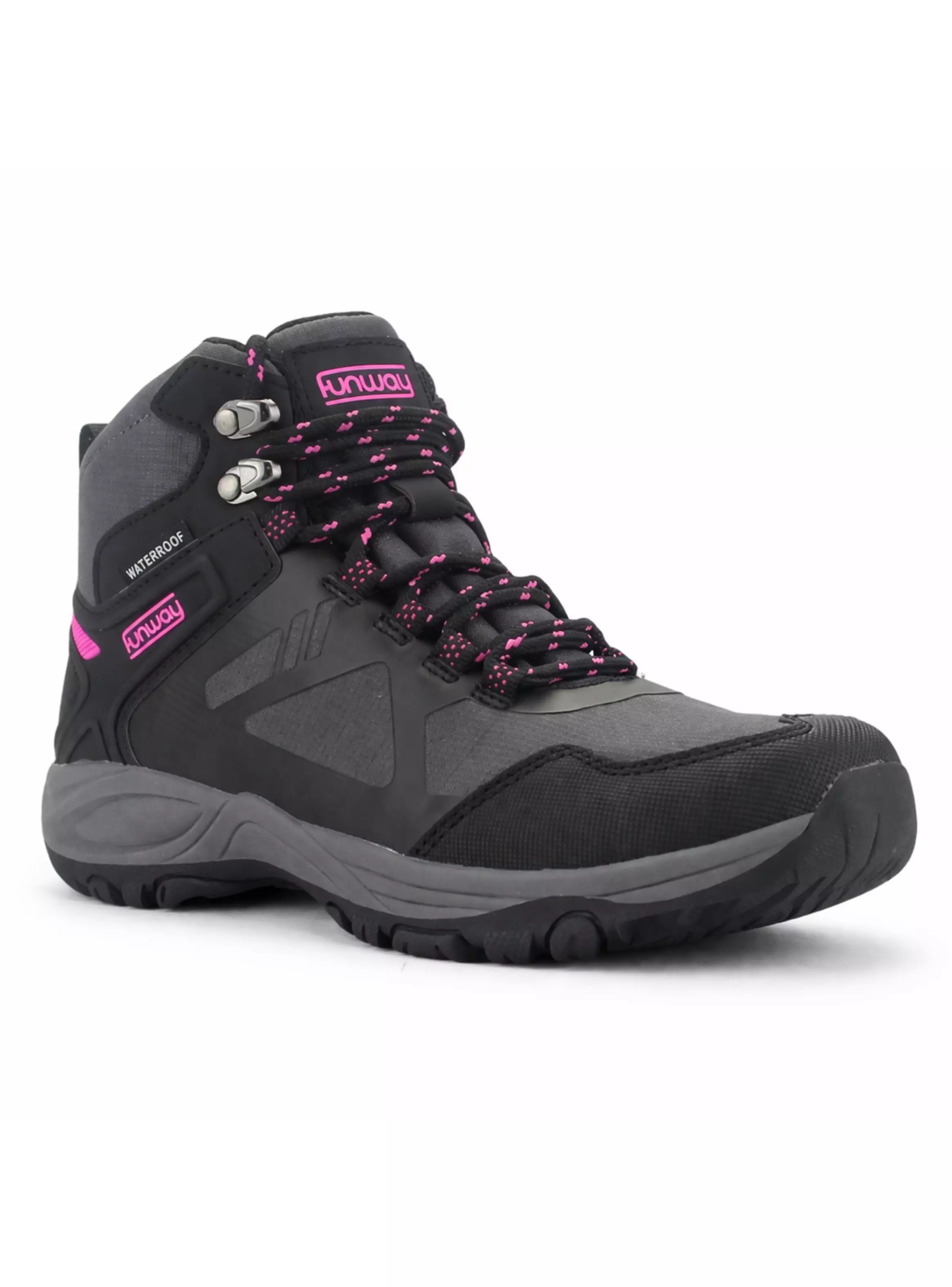 Botin Outdoor Negro Mujer Casual Funway Rain-2