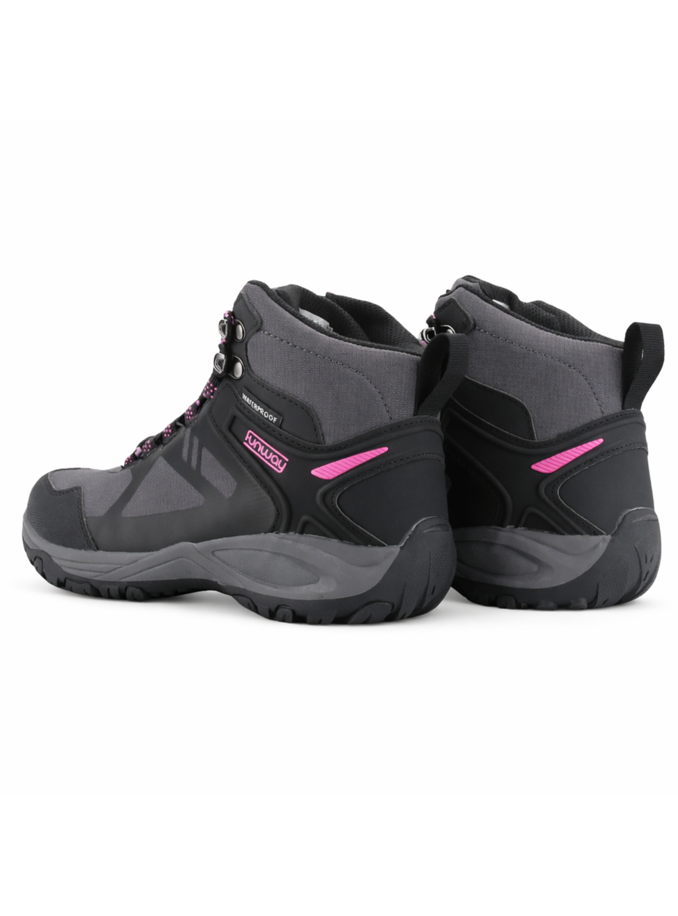 Botin Outdoor Negro Mujer Casual Funway Rain-5