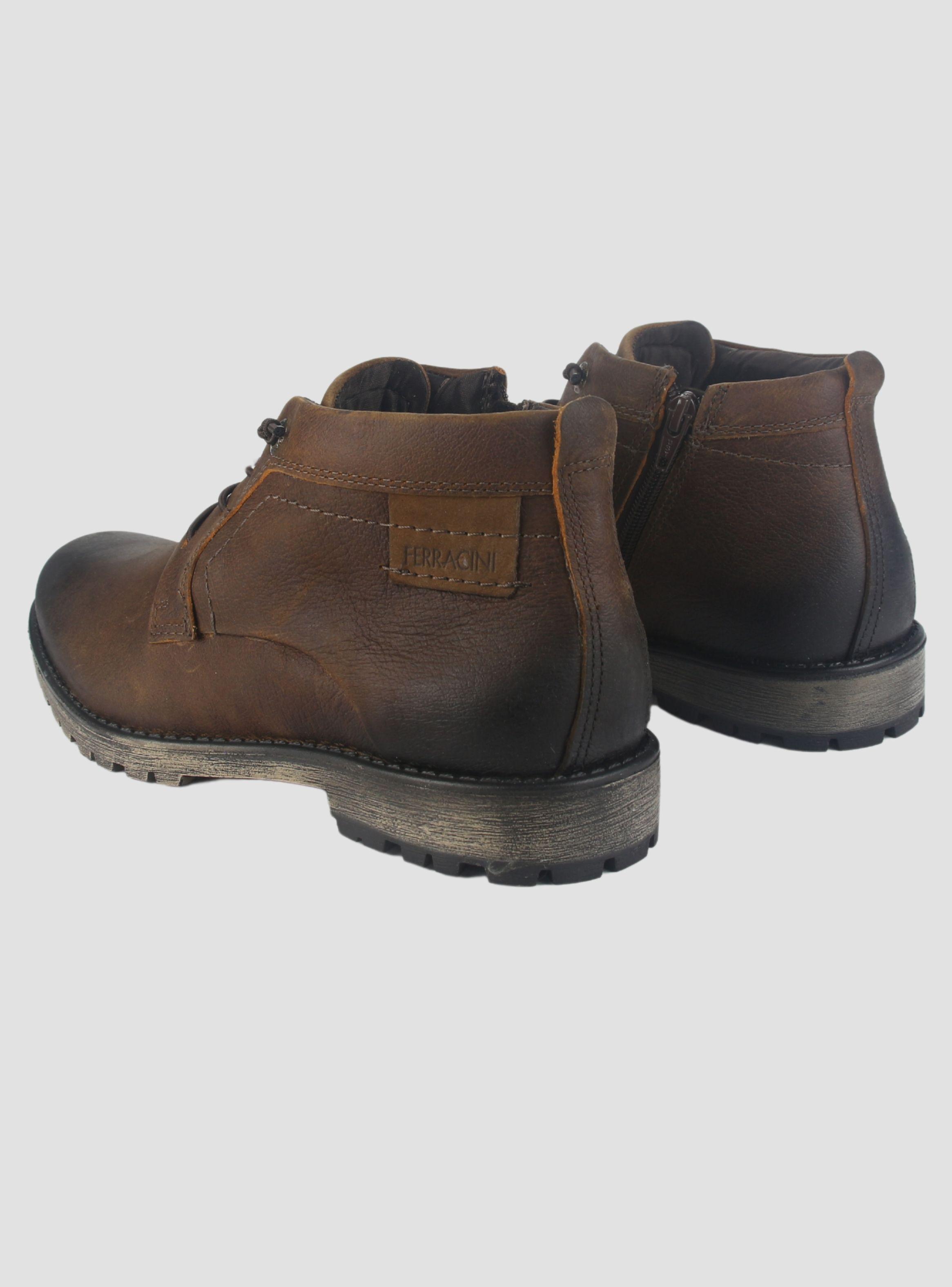 Botin Ferracini Hombre 9949 Cross Café Casual-5