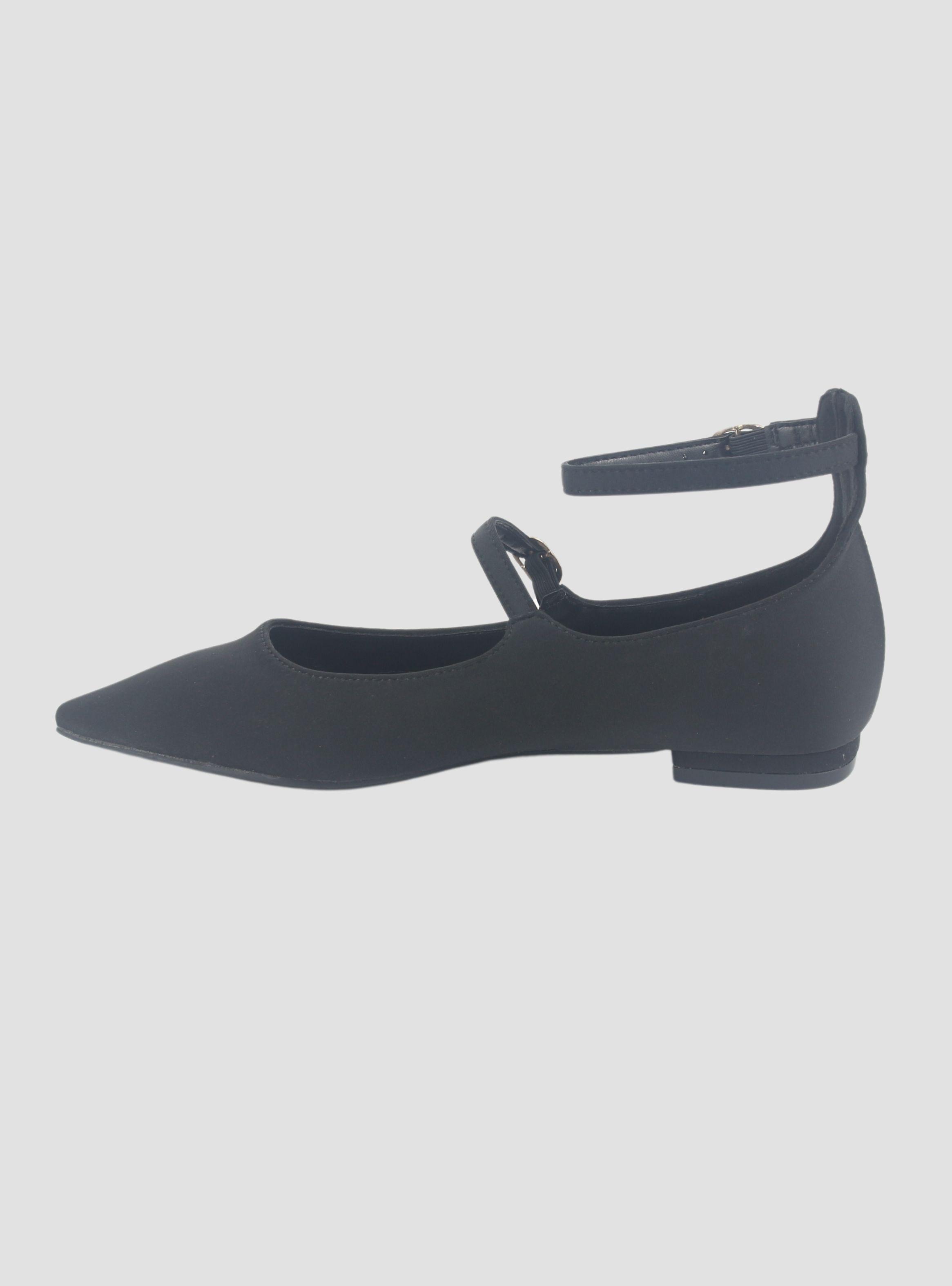 Zapato Chalada Mujer Feola-2 Negro Casual-1