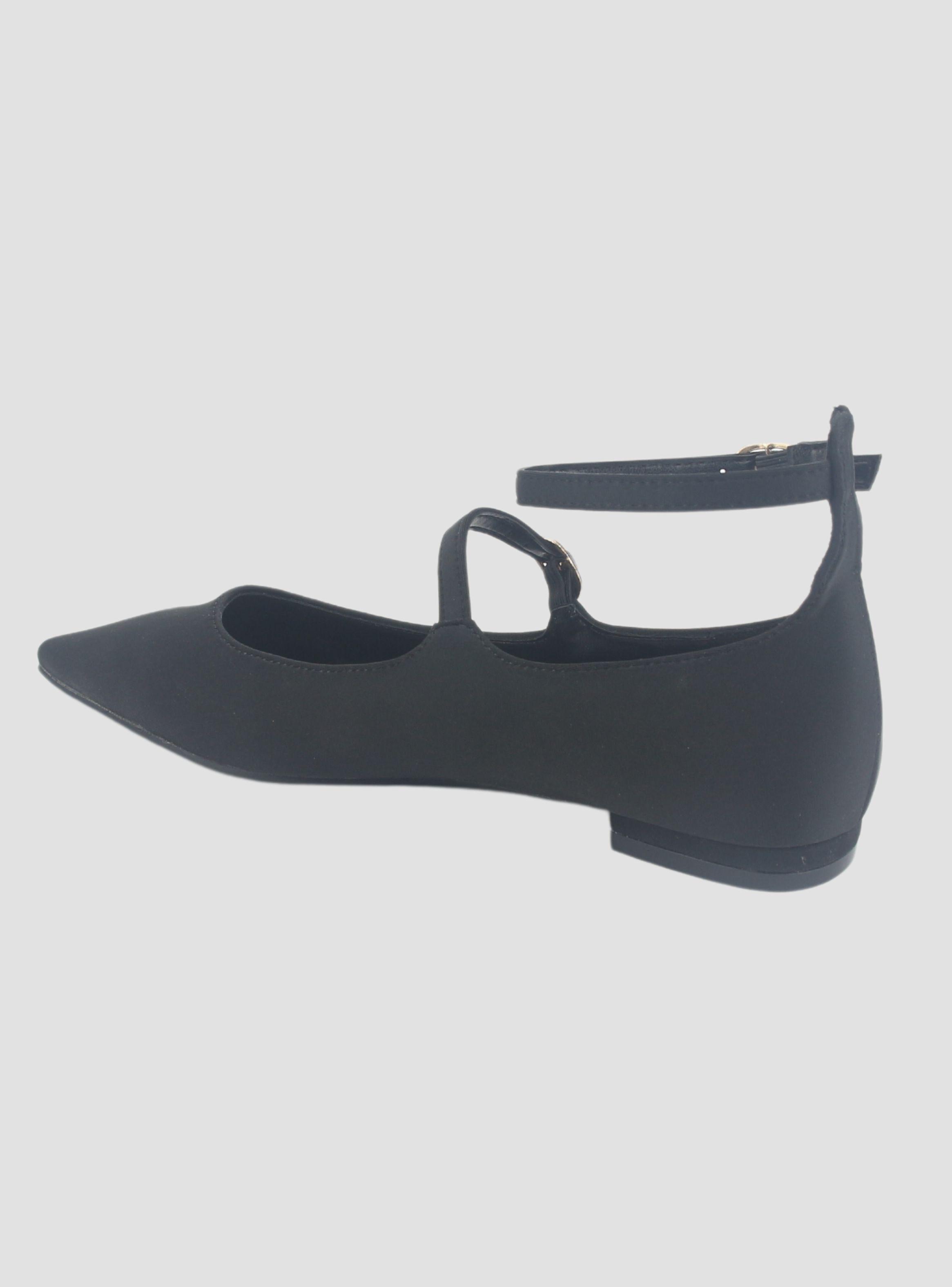 Zapato Chalada Mujer Feola-2 Negro Casual-3