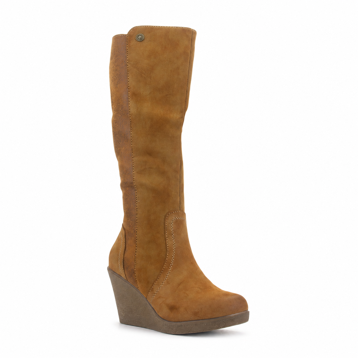 Bota Chalada Mujer Wedge-40 Camel Casual-2