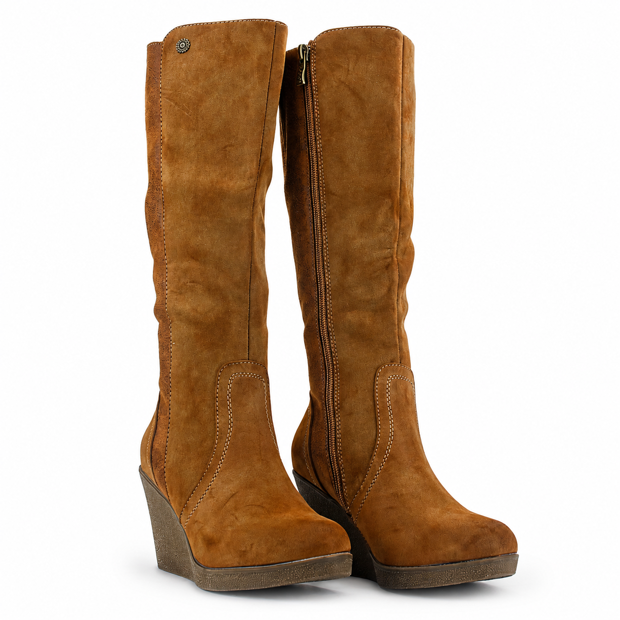 Bota Chalada Mujer Wedge-40 Camel Casual-4