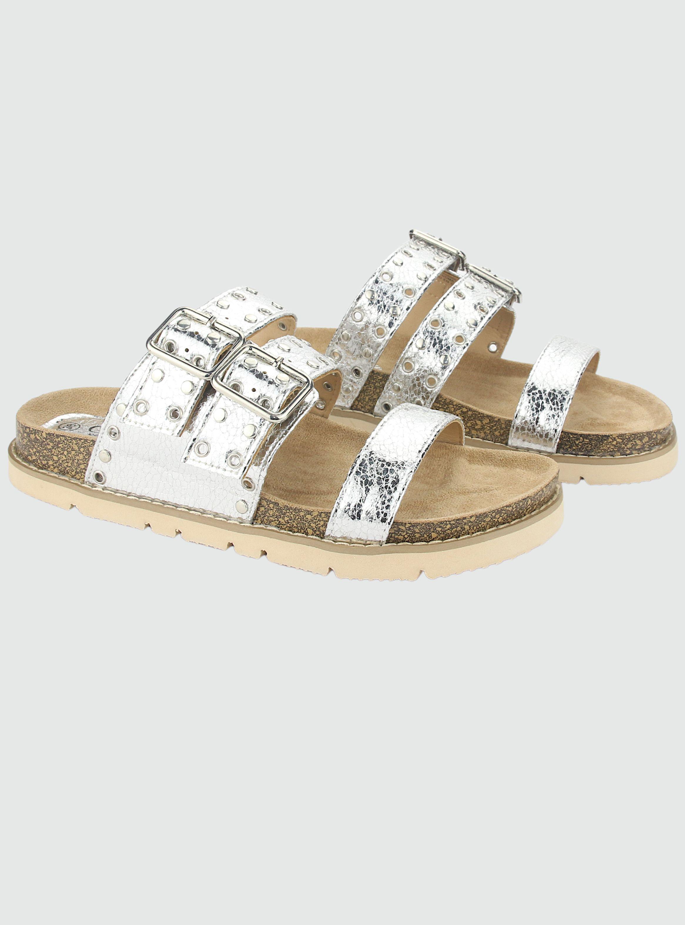 Sandalia Chalada Mujer Lila-12 Plateado Casual-3