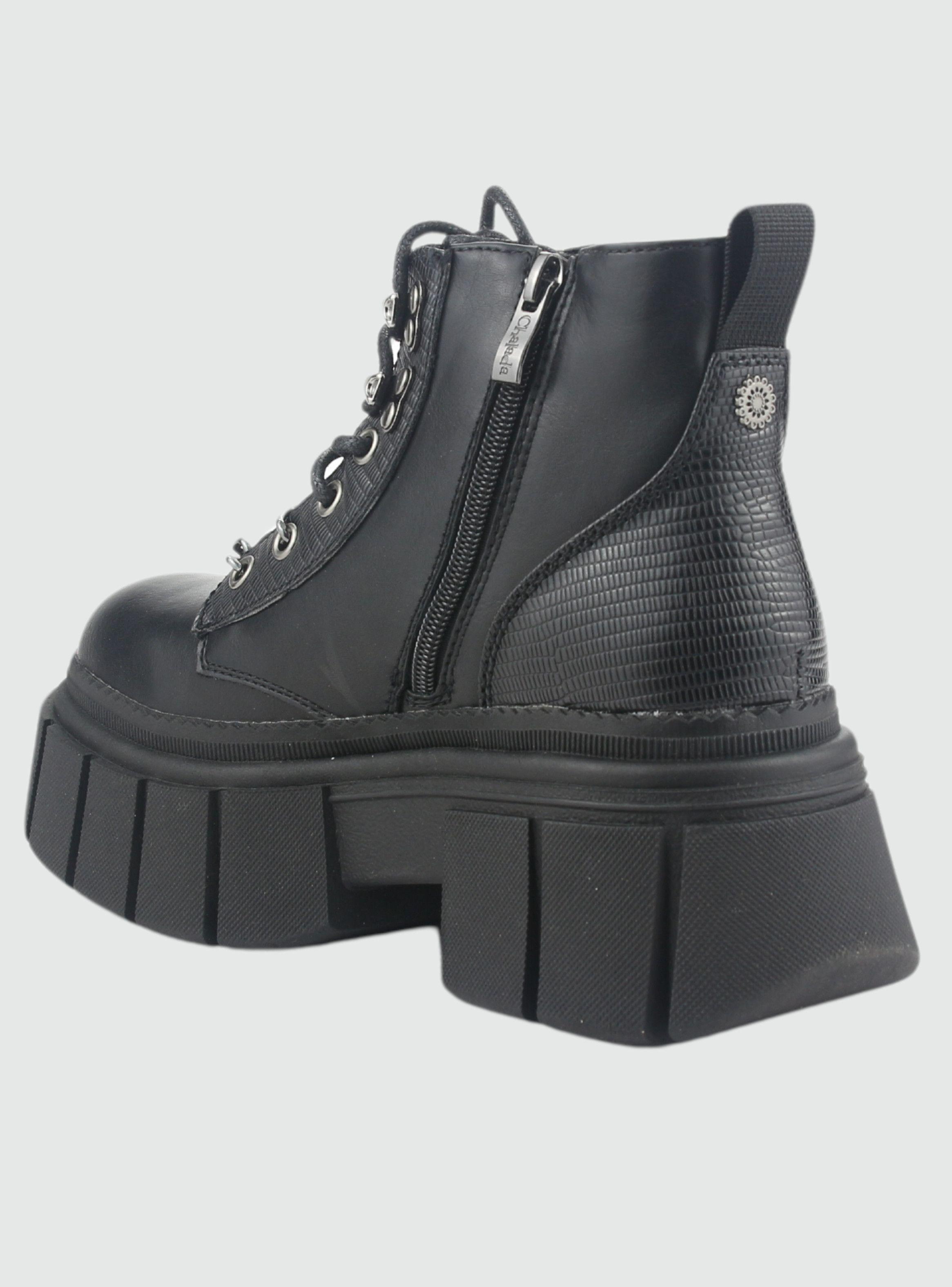 Botin Chalada Mujer Bresh-2 Negro Plataforma-3