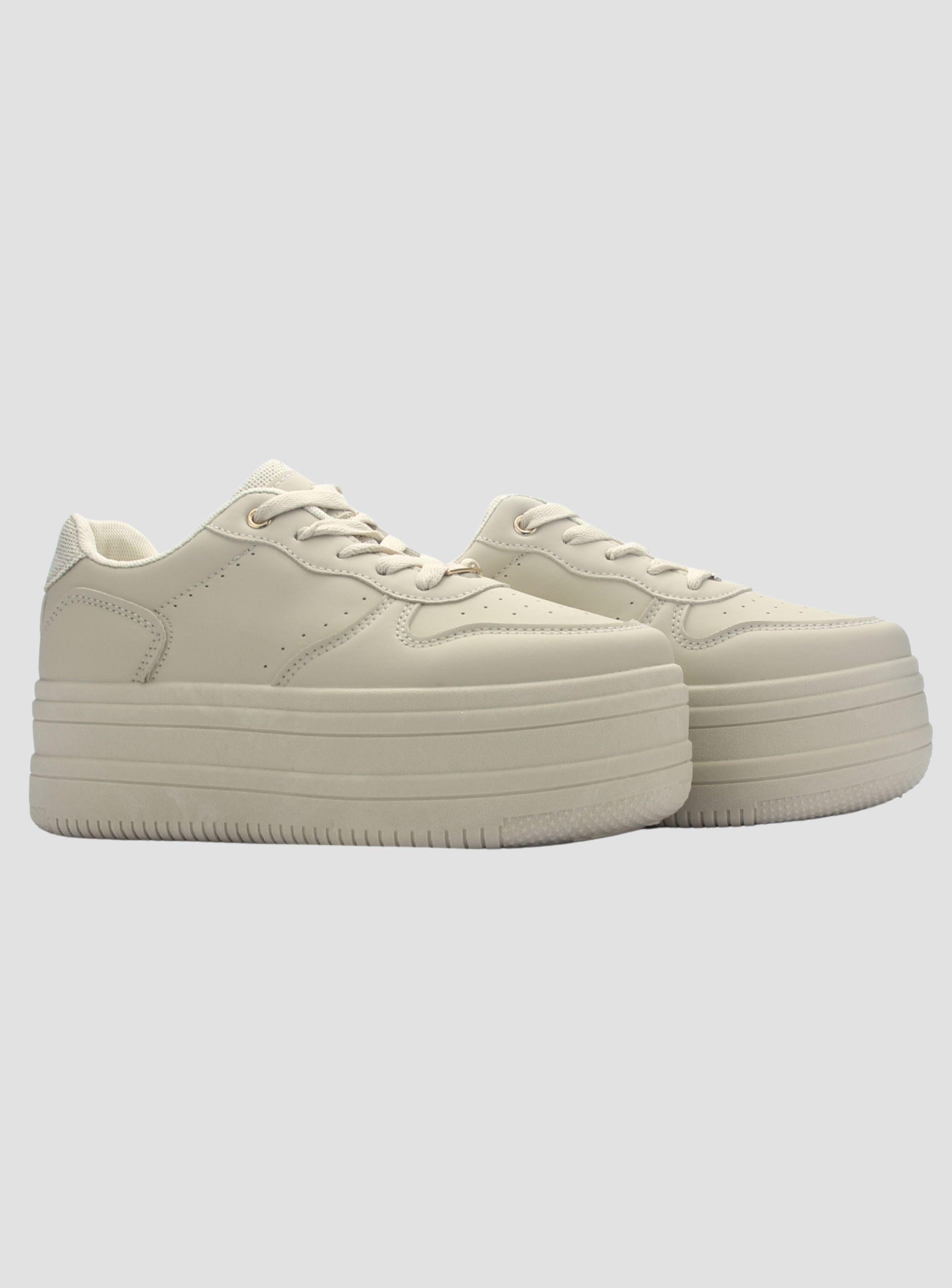 Zapatilla Mujer Chalada Matrix-1 Beige Urbano-4