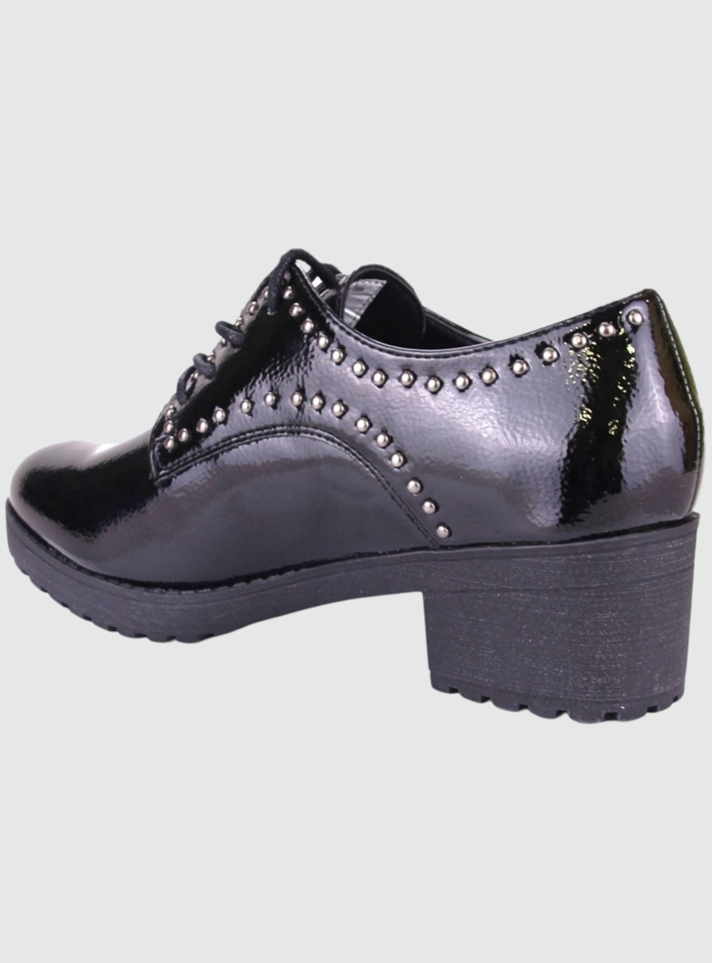 Zapato Chalada Mujer Yuta-12 Negro Casual-1