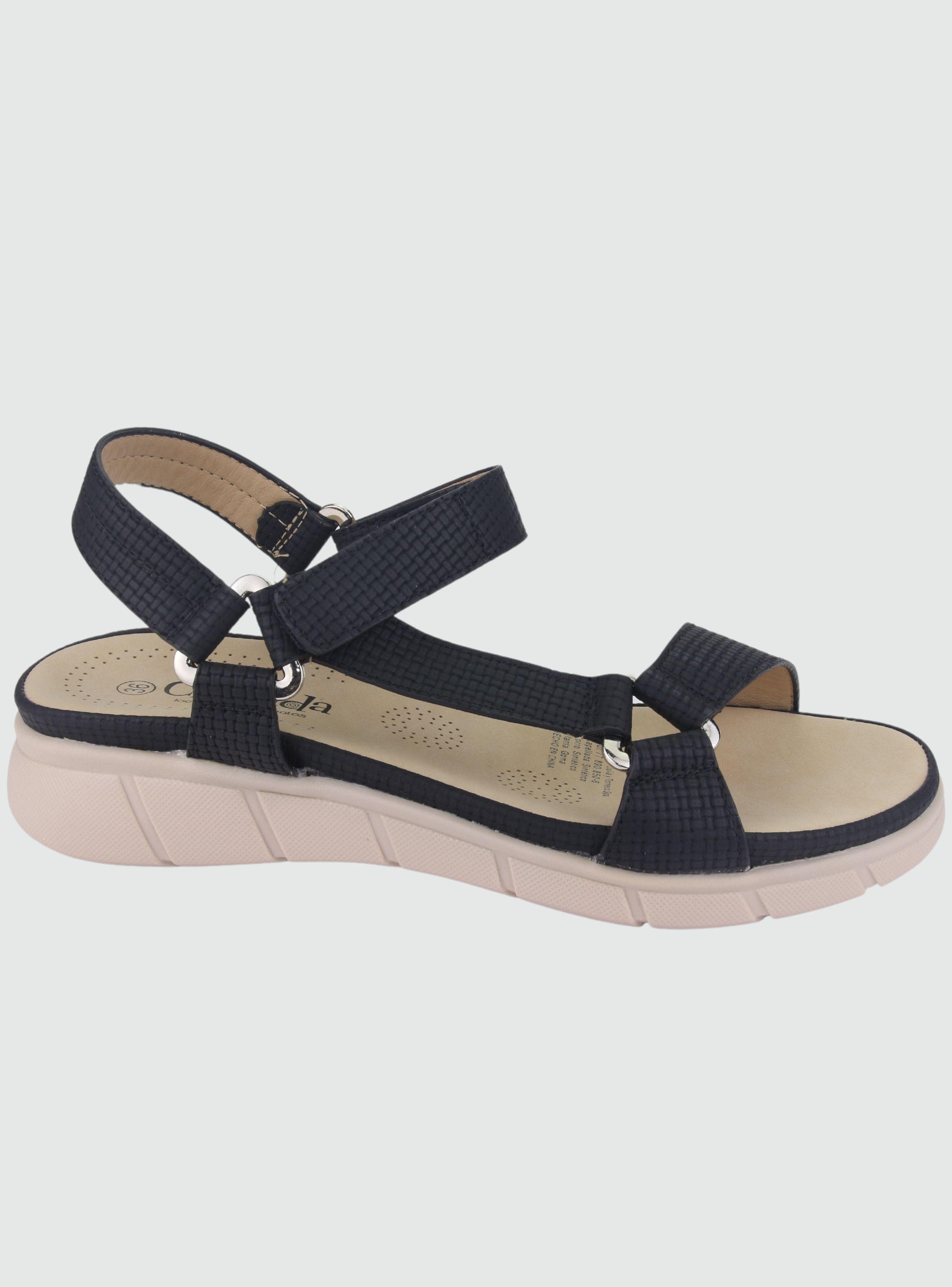 Sandalia Chalada Mujer Elsa-15 Negro Casual-0