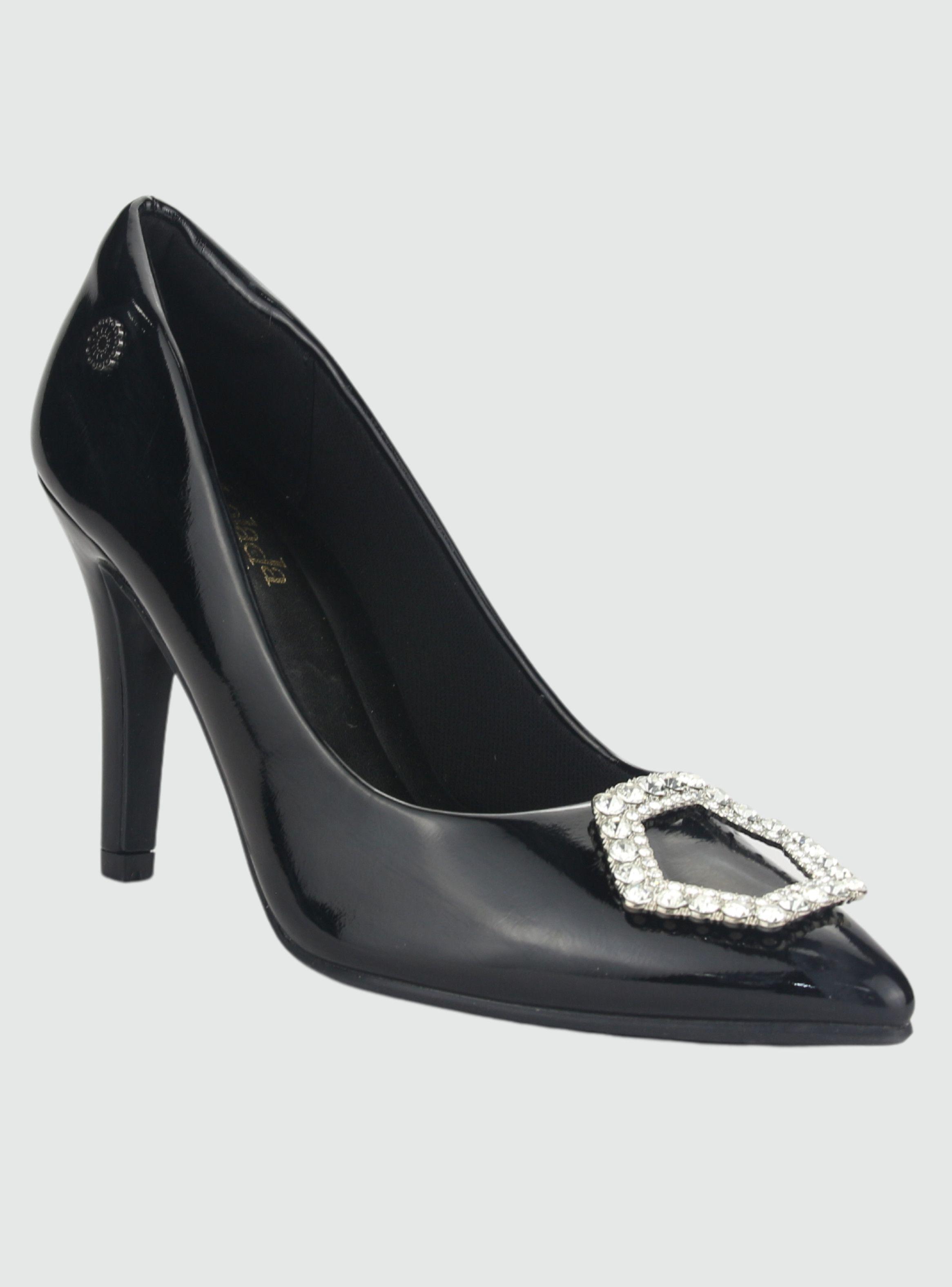 Zapato Chalada Mujer Cristal-5 Negro Casual-2
