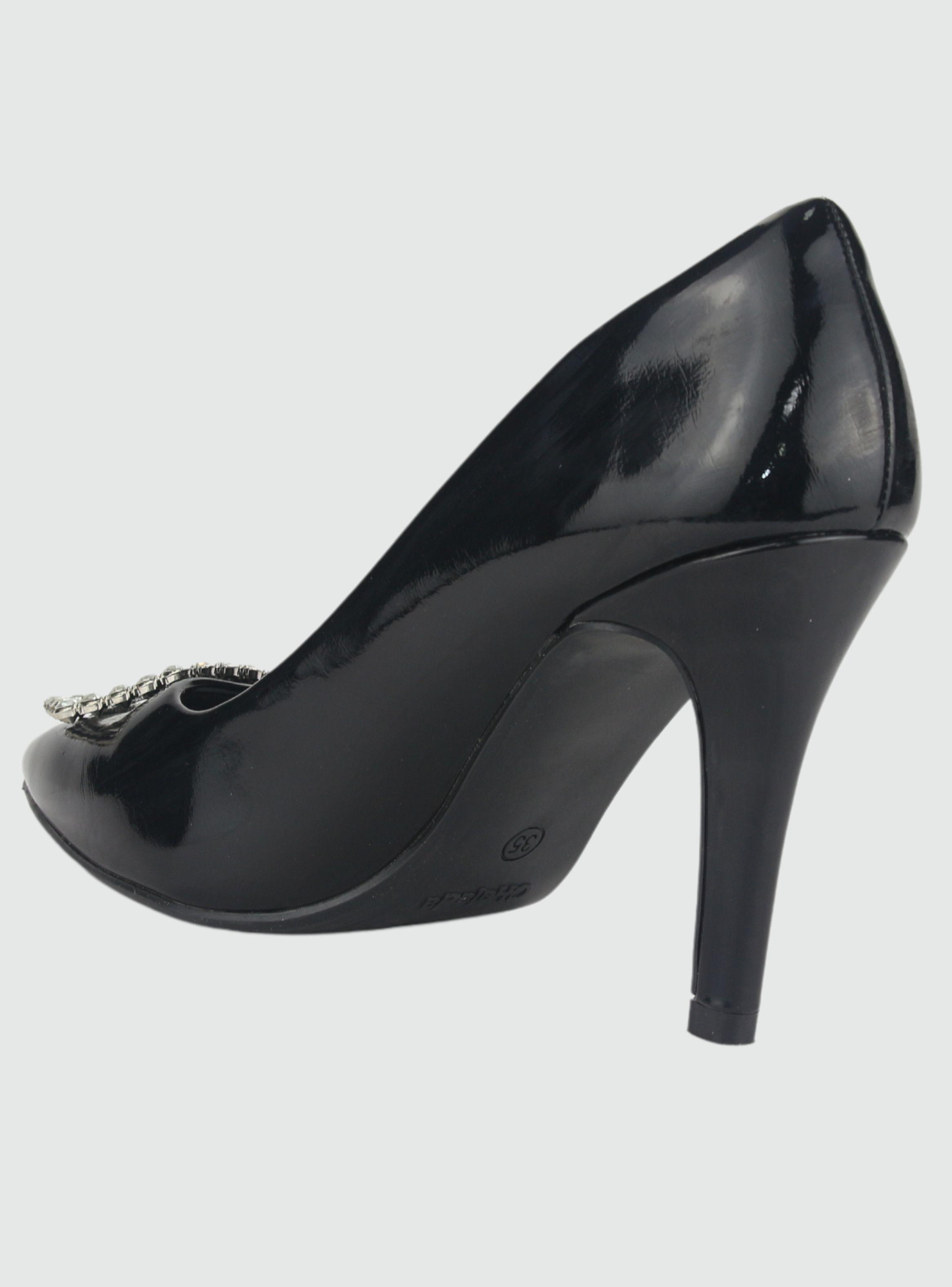 Zapato Chalada Mujer Cristal-5 Negro Casual-3