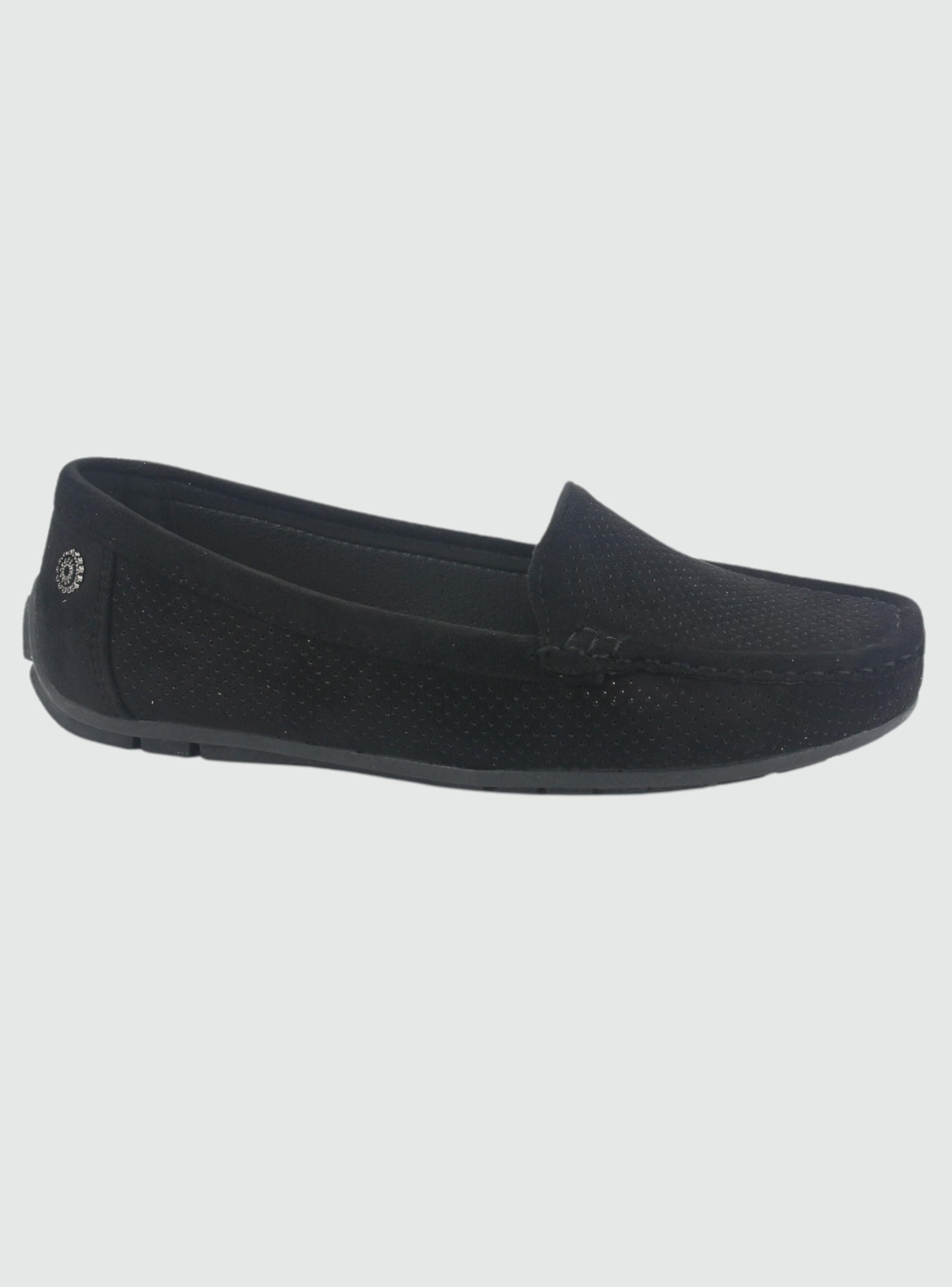 Mocasin Chalada Mujer Nautico-2 Negro Casual-0