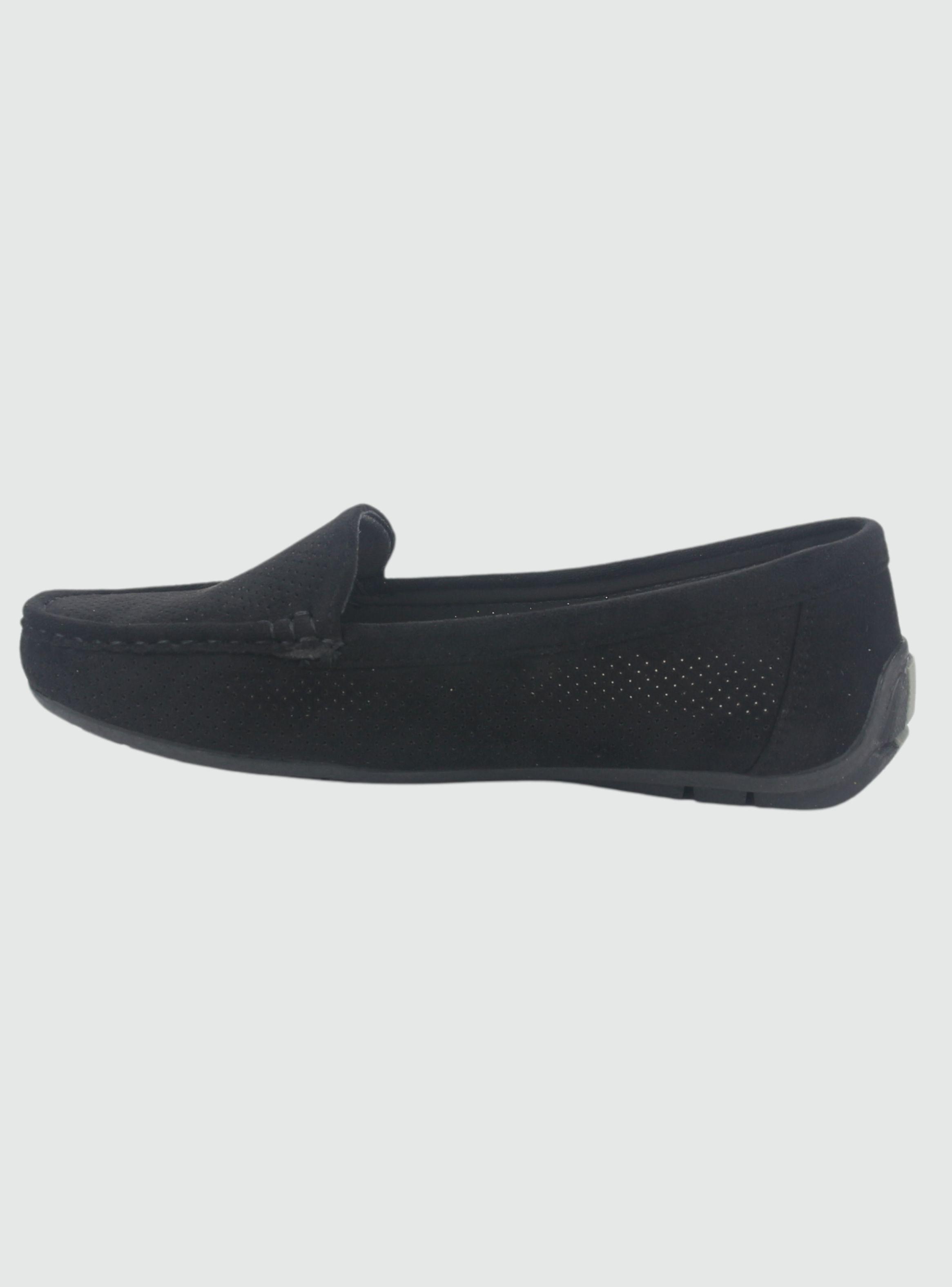 Mocasin Chalada Mujer Nautico-2 Negro Casual-1