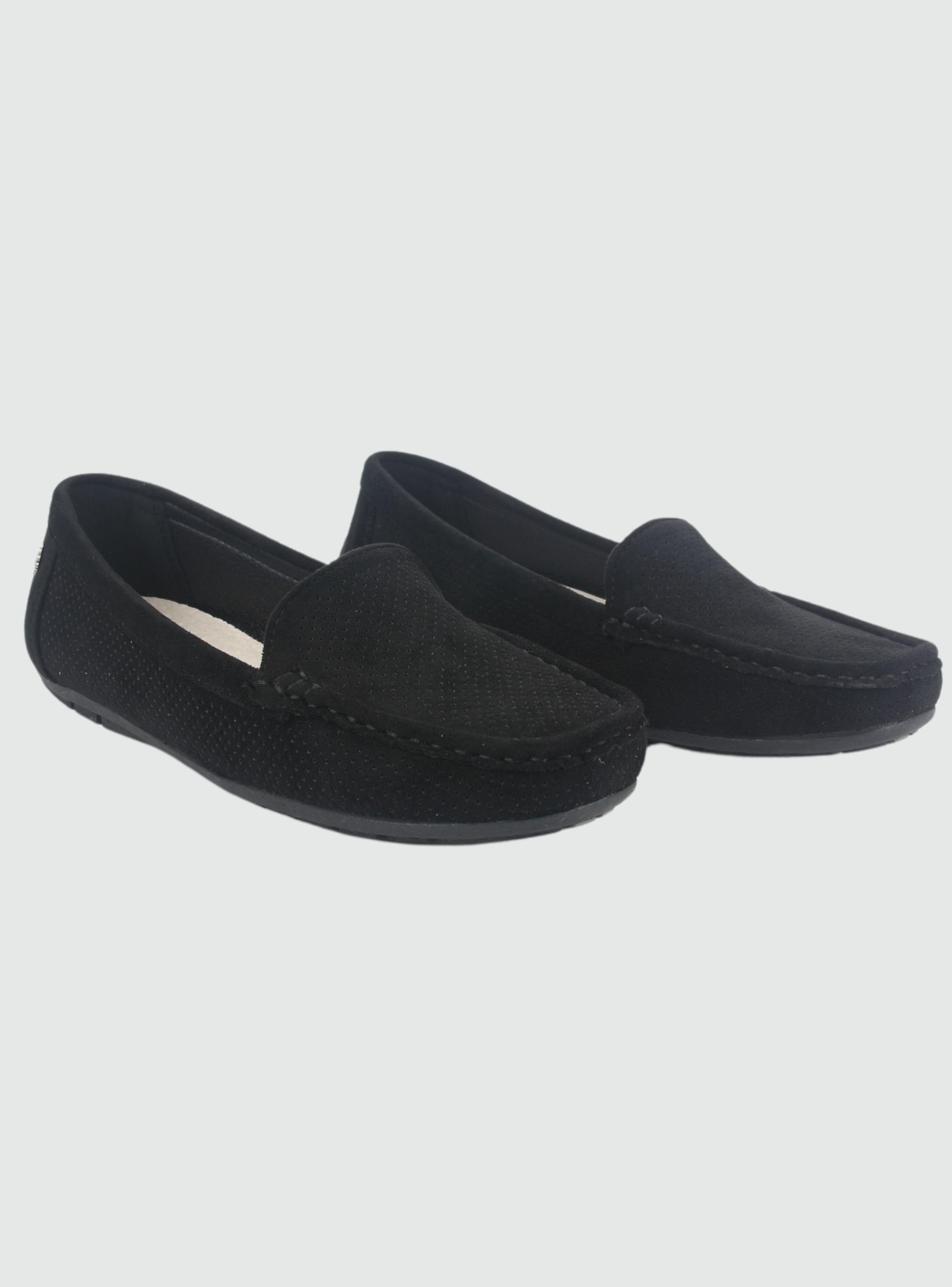 Mocasin Chalada Mujer Nautico-2 Negro Casual-4