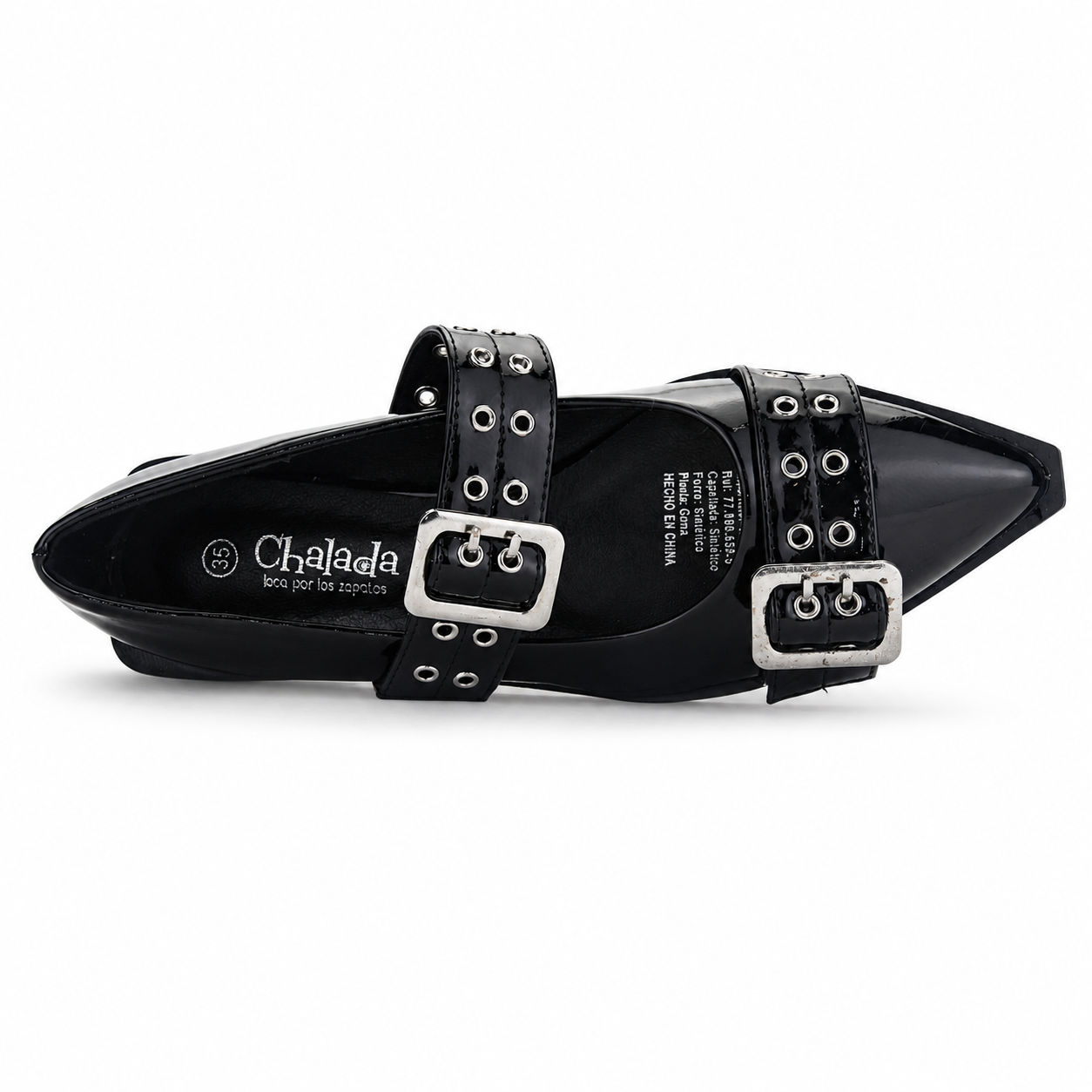 Ballerina Negro Mujer Casual Chalada Slik-4
