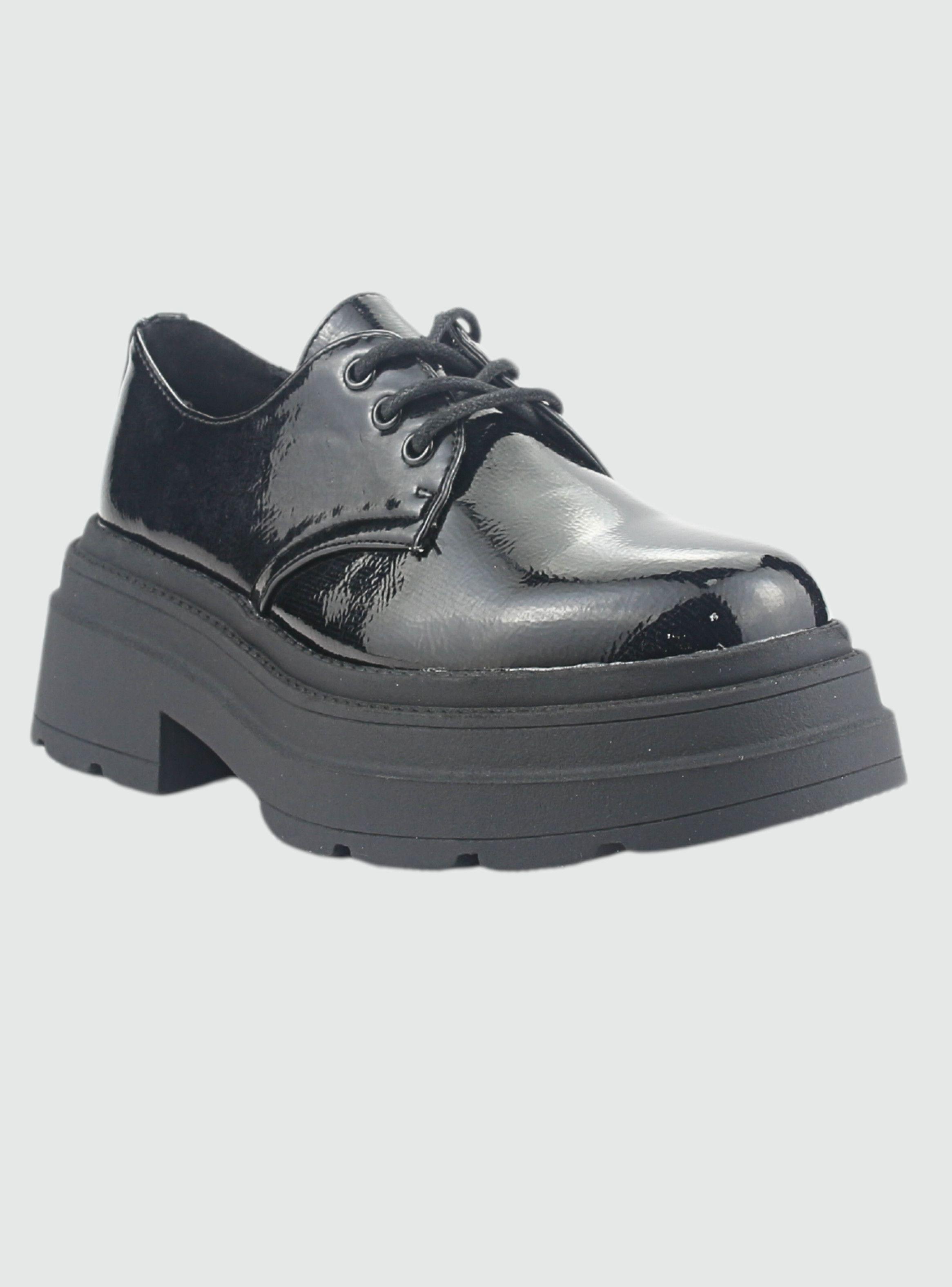 Zapato Chalada Mujer Gate-10 Negro Casual-1