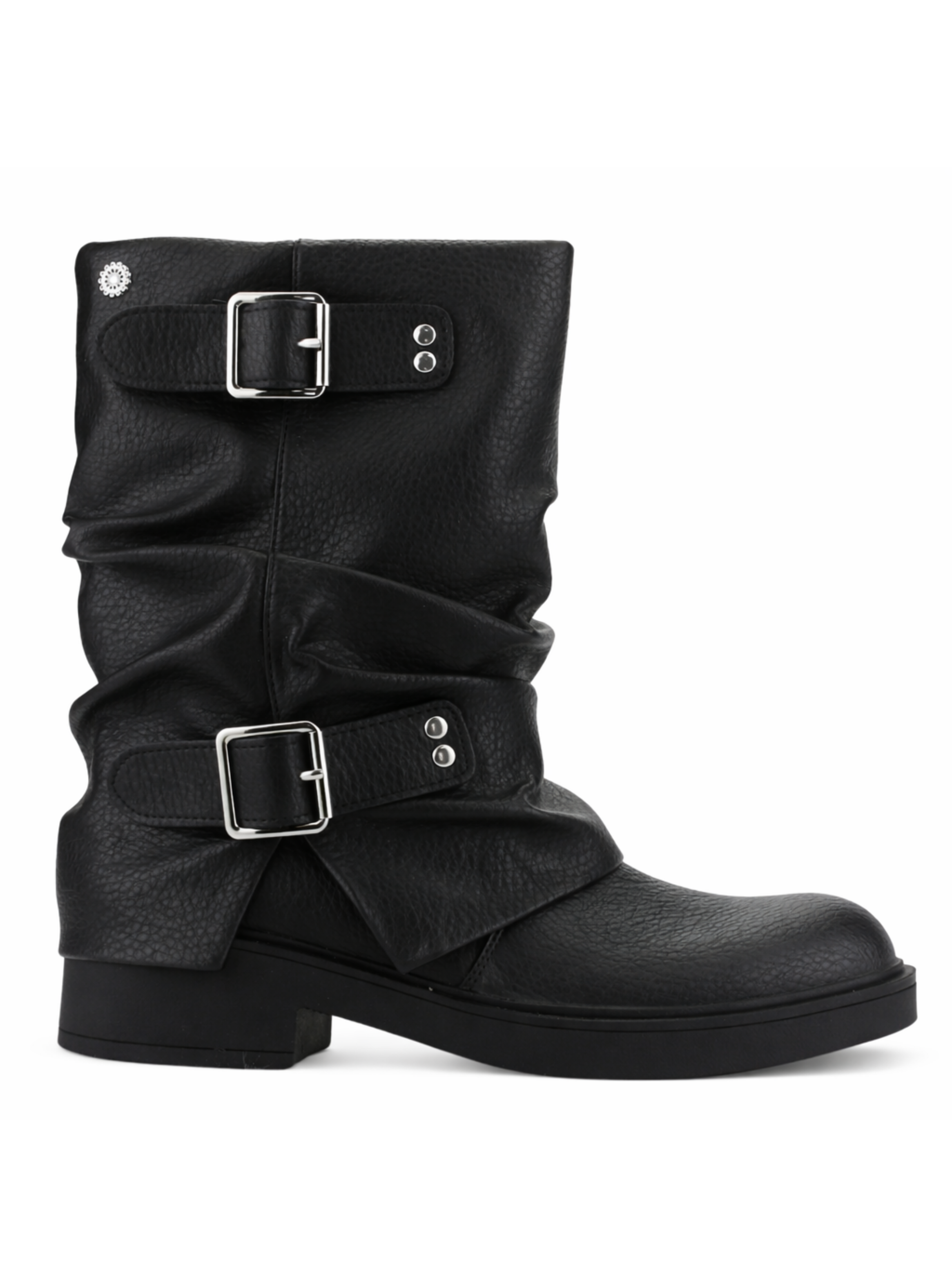 Botin Negro Mujer Casual Chalada Biker-0