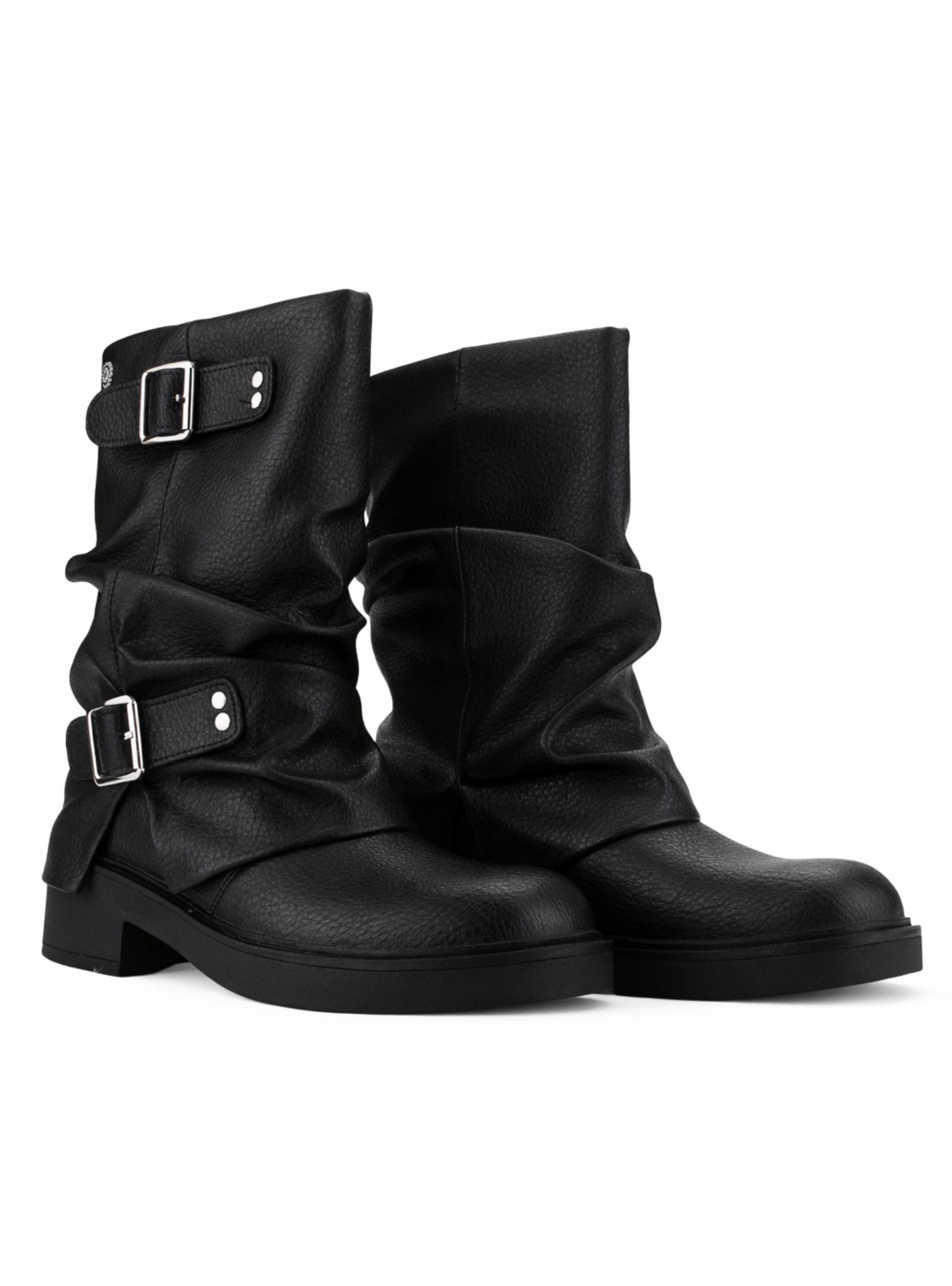 Botin Negro Mujer Casual Chalada Biker-4