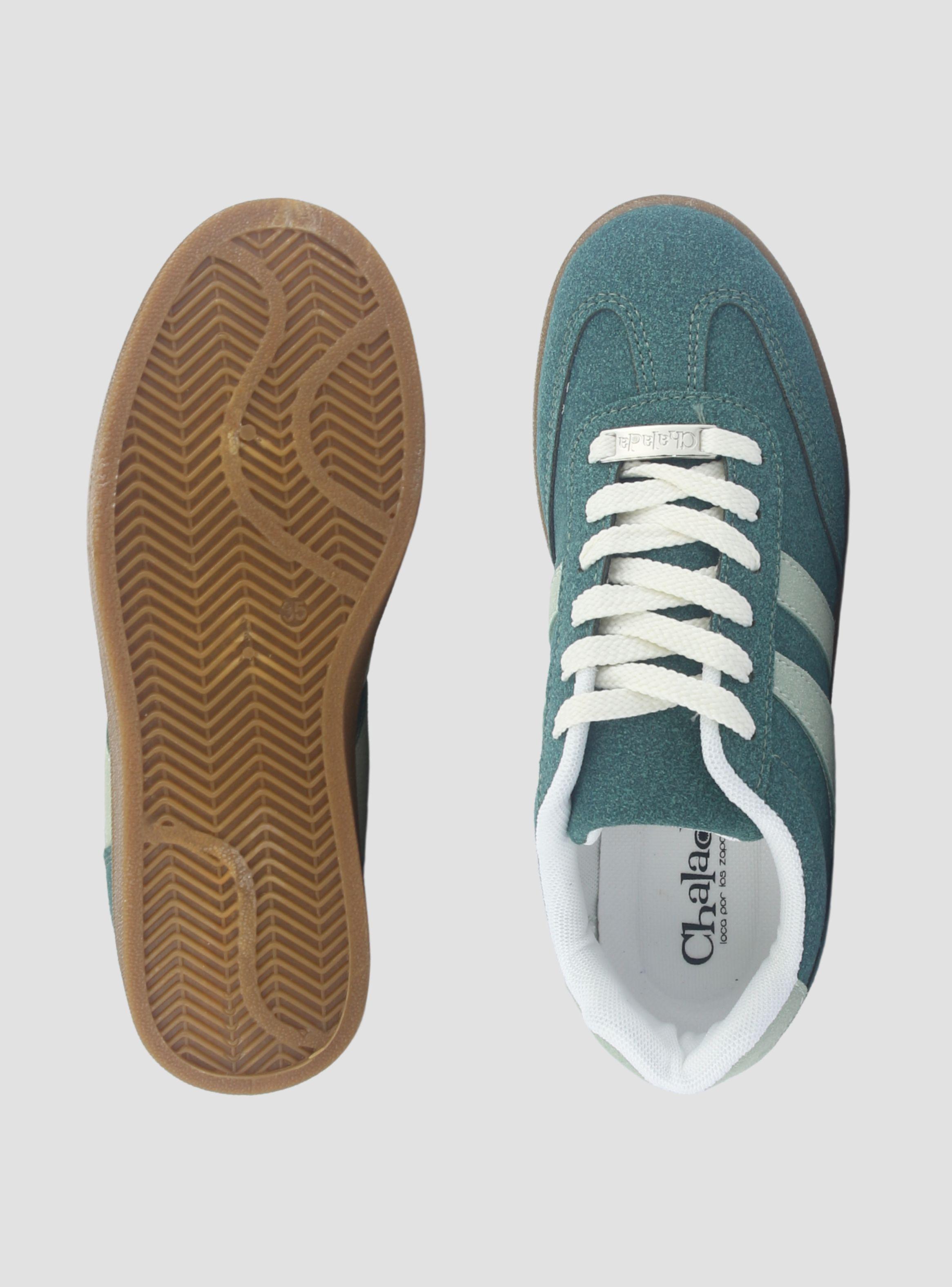 Zapatilla Mujer Chalada Pita-3 Verde Urbano-6