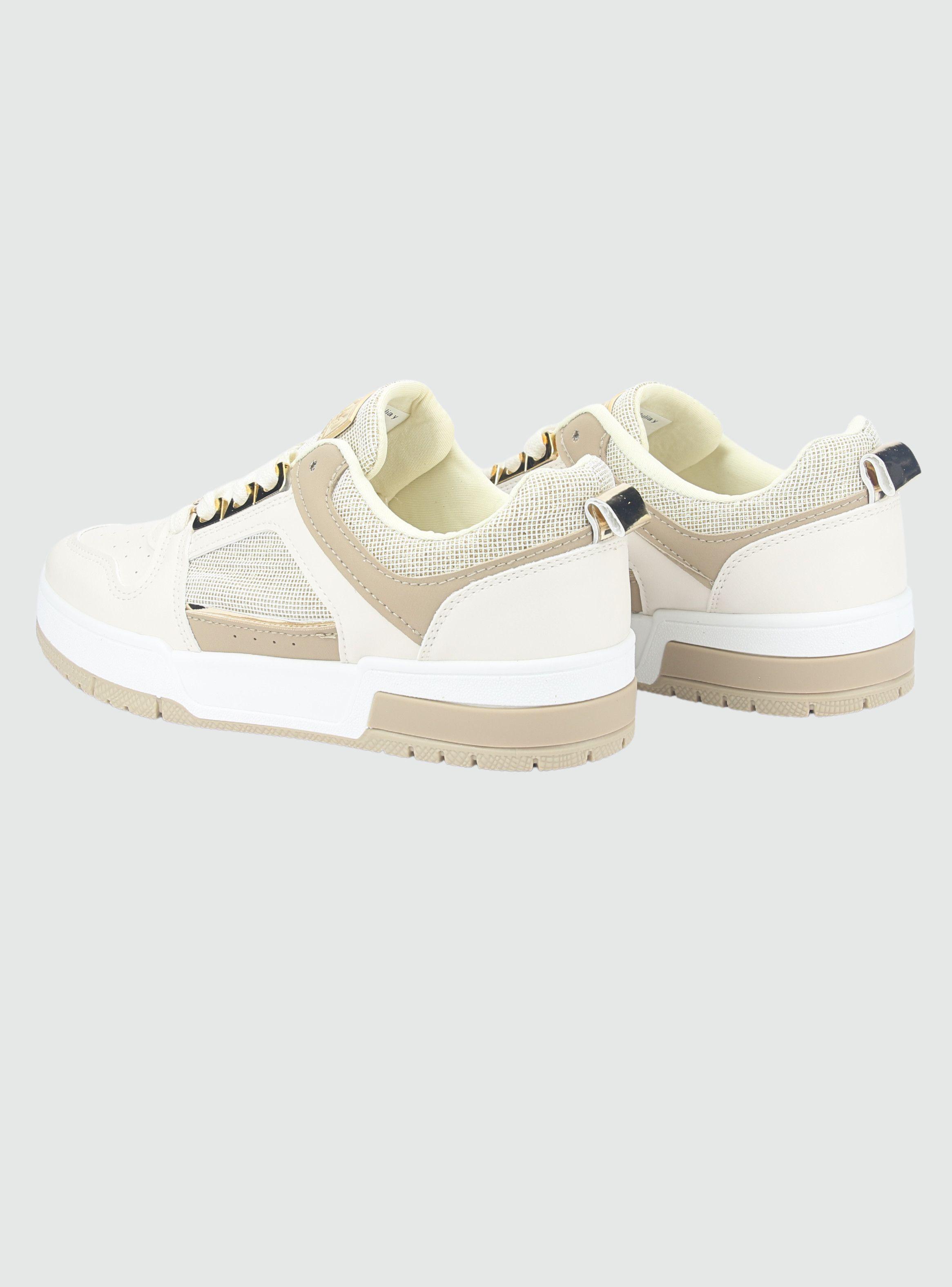 Zapatilla Chalada Mujer Joker-2 Beige Urbano-5