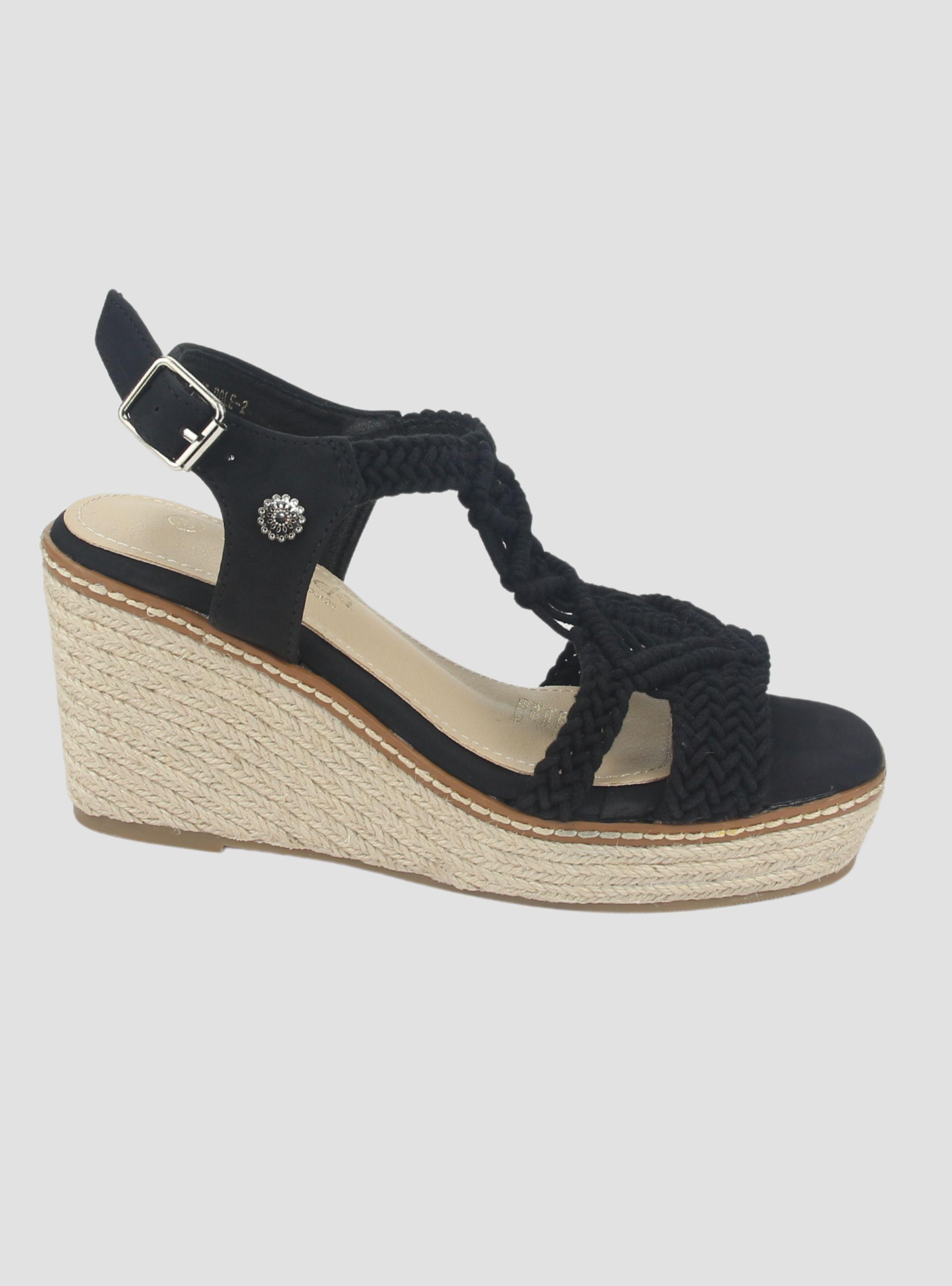 Sandalia Chalada Mujer Pole-2 Negro Casual-1