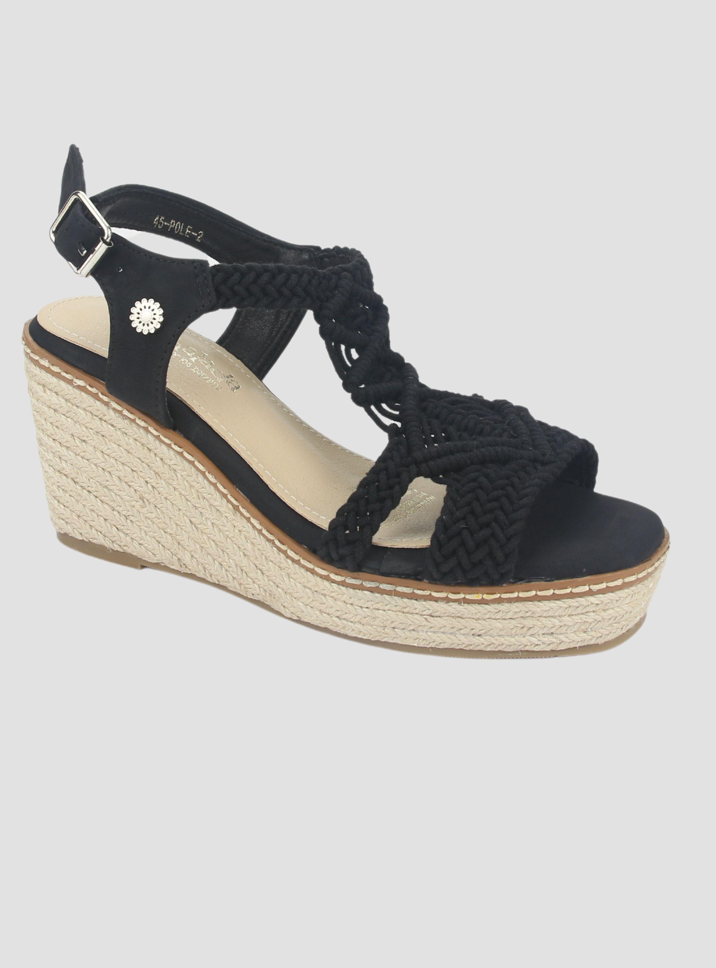 Sandalia Chalada Mujer Pole-2 Negro Casual-4