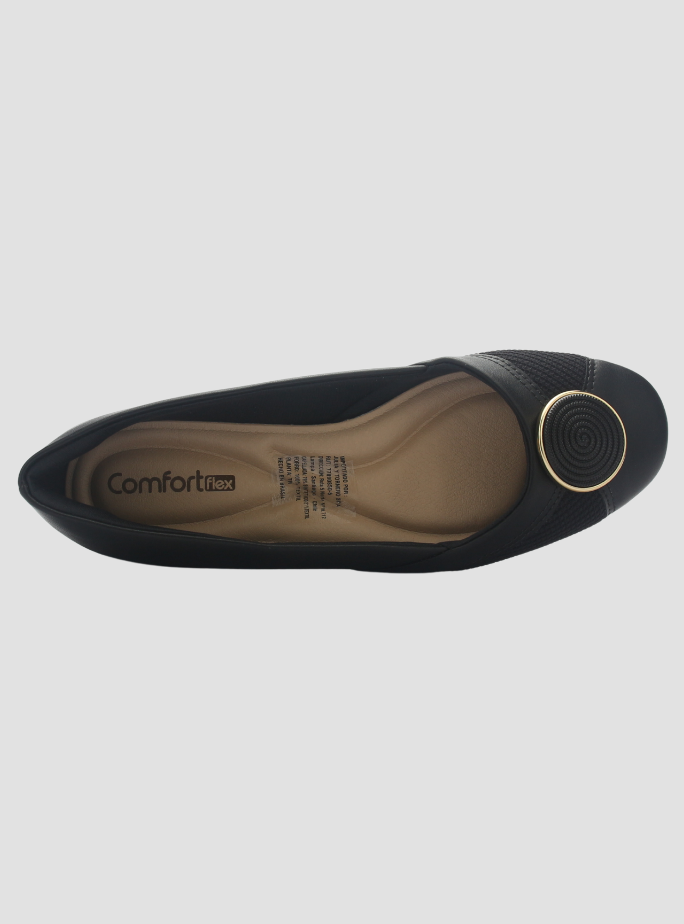 Zapato Mujer Negro Comfortflex 2579402 Casual-4