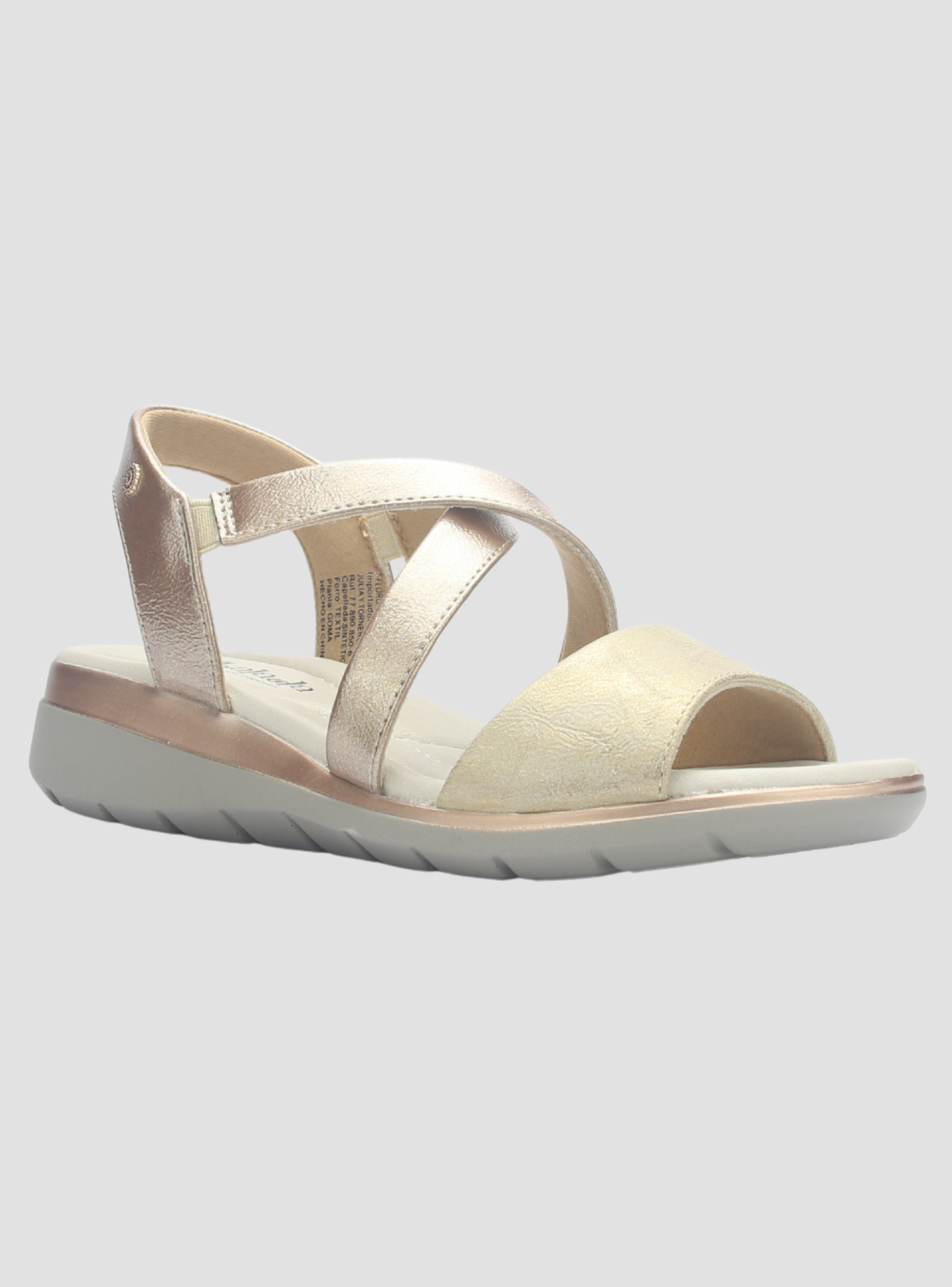 Sandalia Mujer Chalada Floro-6 Dorado Casual-2
