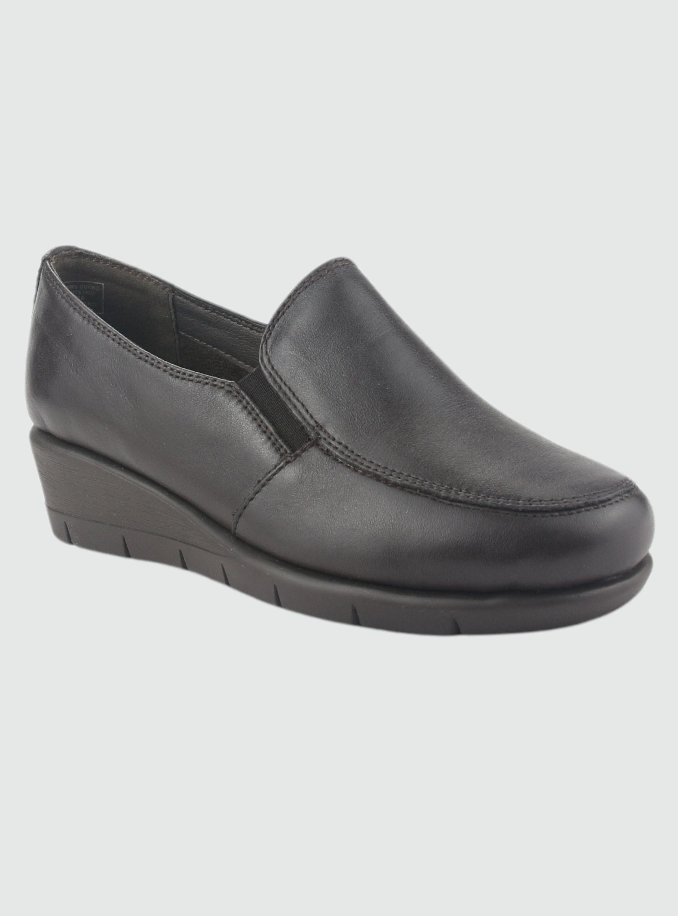 Zapato de Cuero Mujer Casual Marron Calafate-2