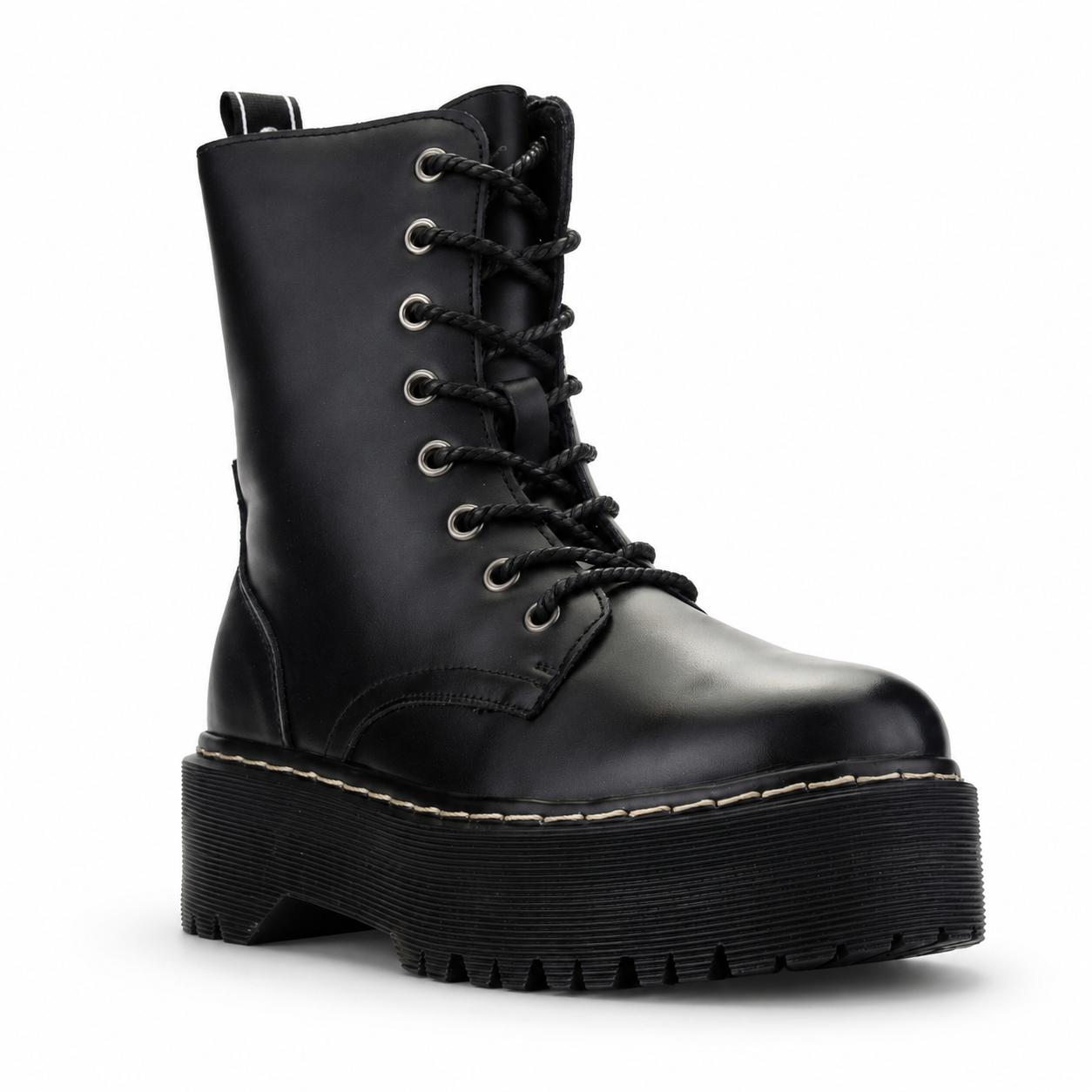 Botin Chalada Mujer Pool-3 Negro Plataforma-2