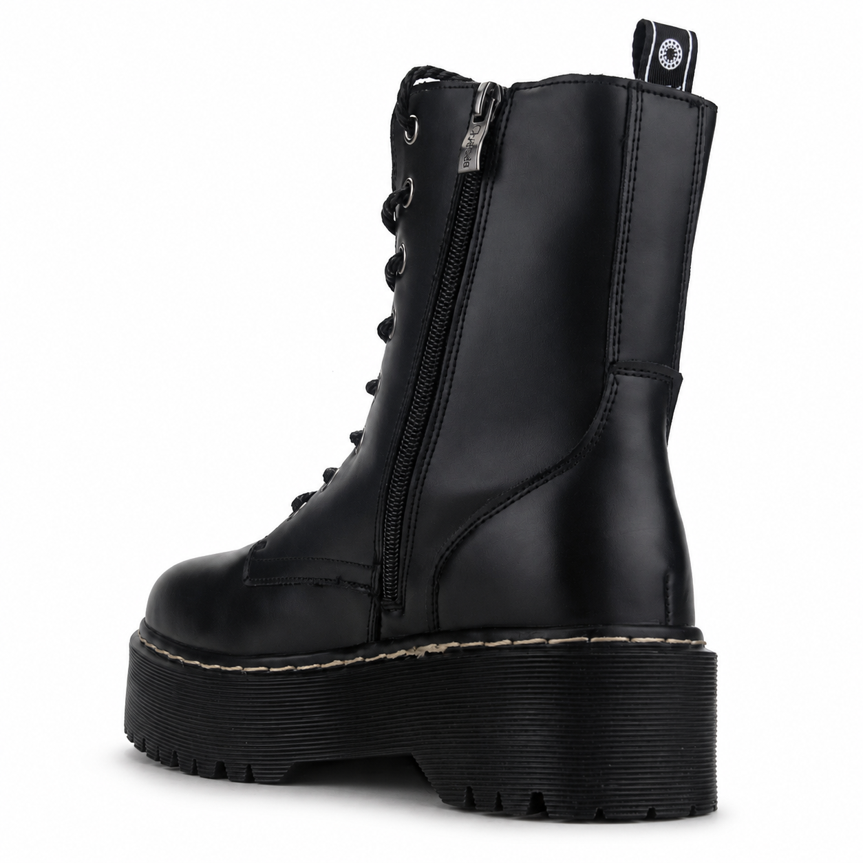 Botin Chalada Mujer Pool-3 Negro Plataforma-3