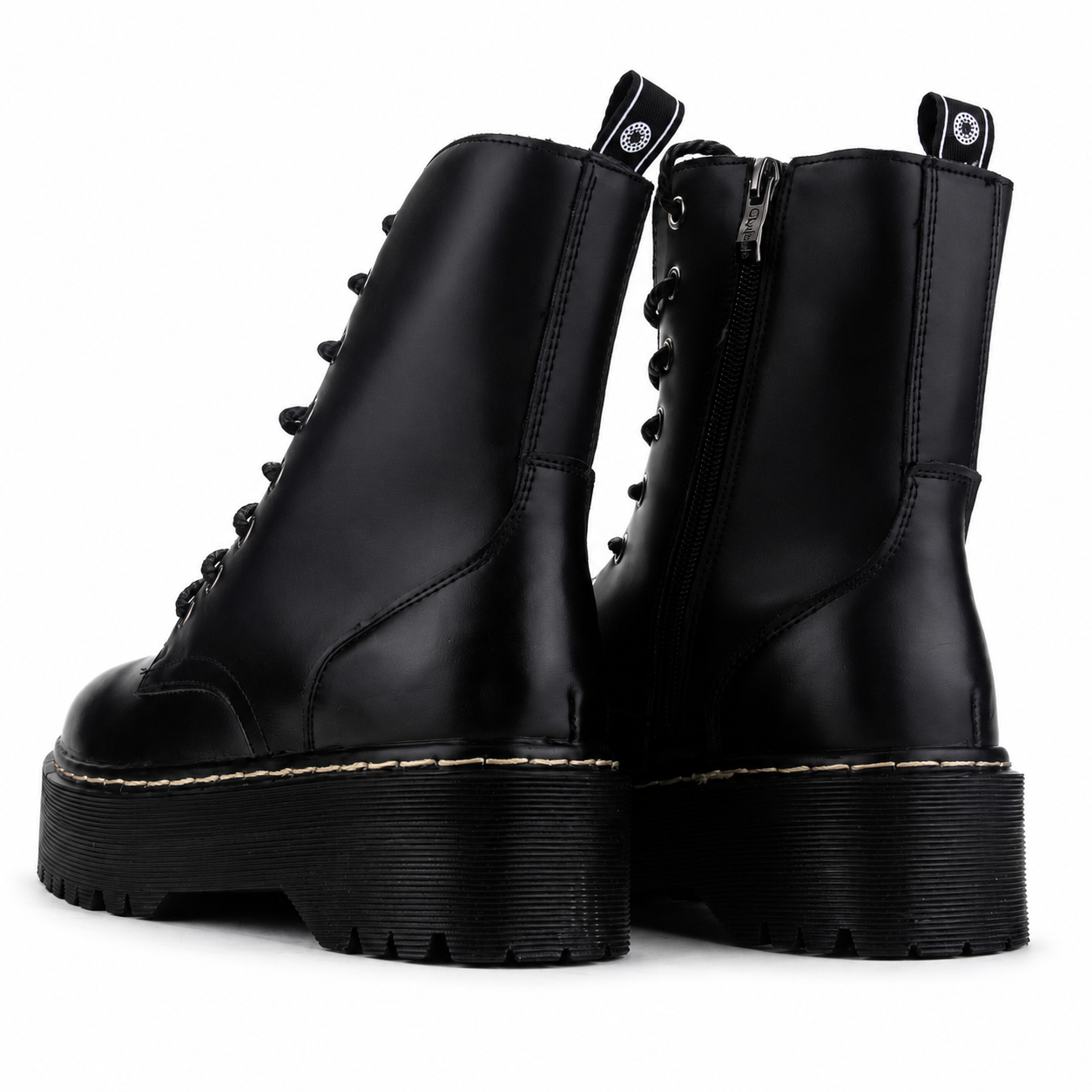 Botin Chalada Mujer Pool-3 Negro Plataforma-5