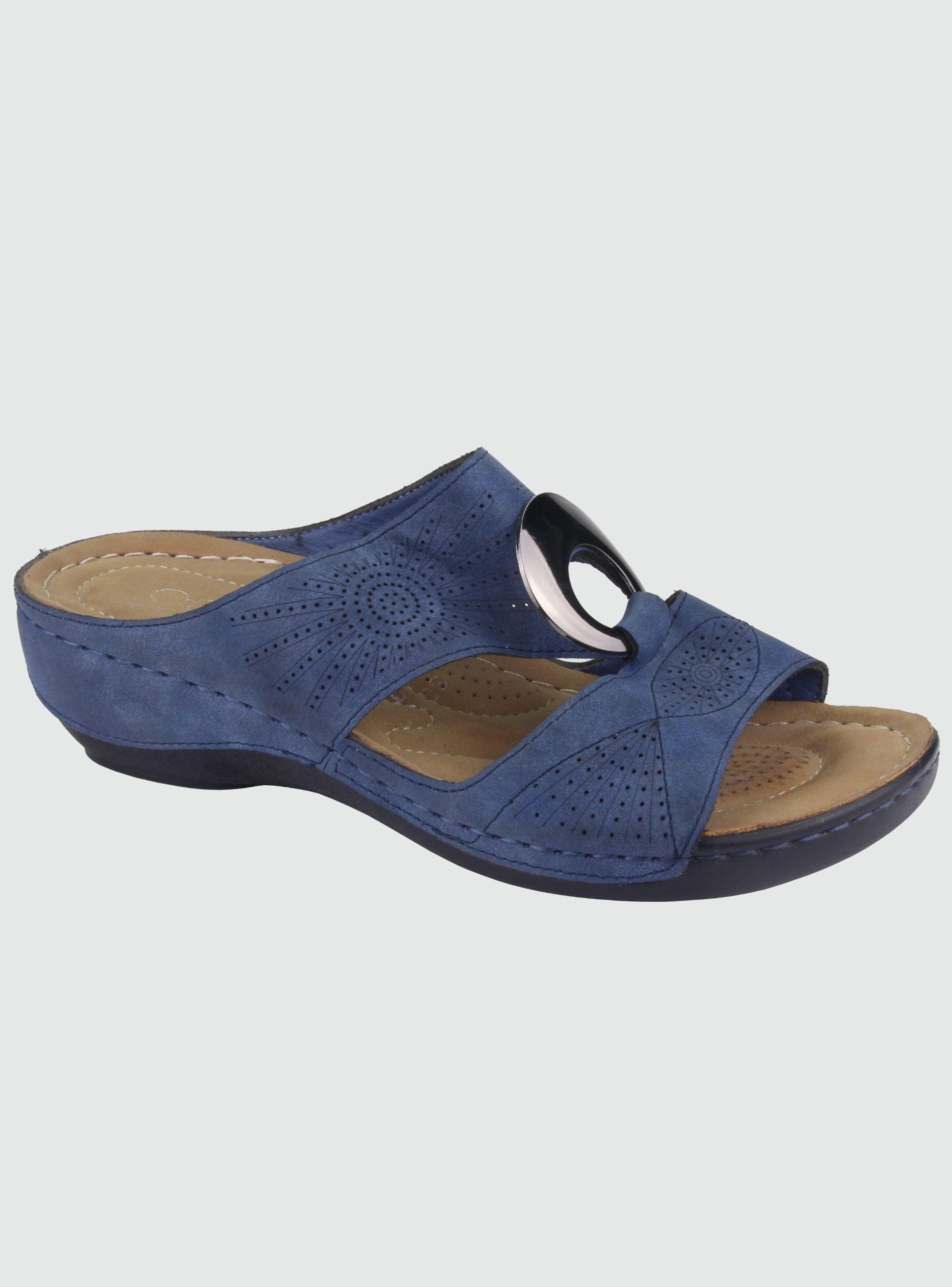 Sandalia Chalada Mujer Kon-5 Azul Casual-0