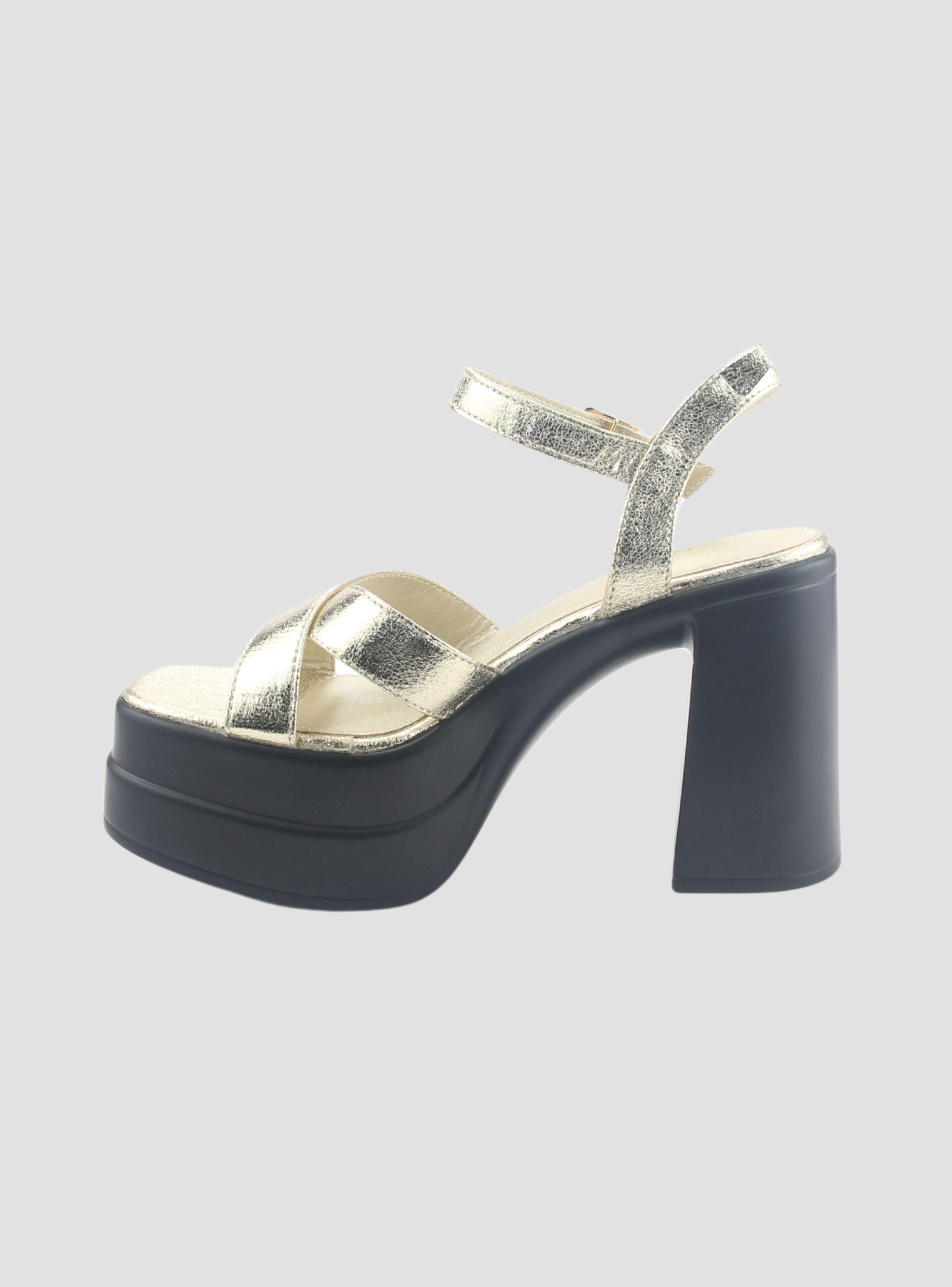 Sandalia Chalada Mujer Vizze-1 Dorado Casual-1
