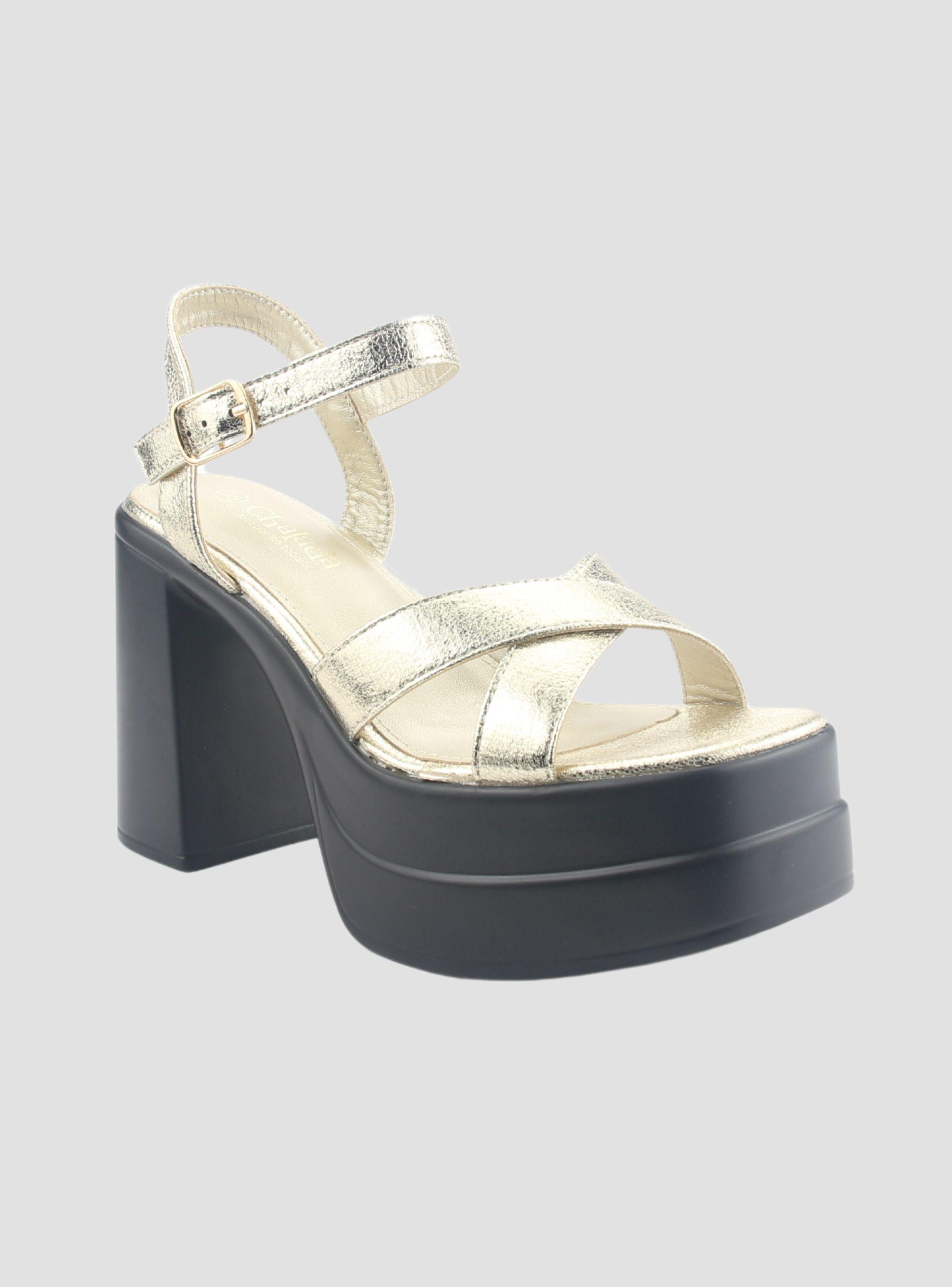 Sandalia Chalada Mujer Vizze-1 Dorado Casual-2