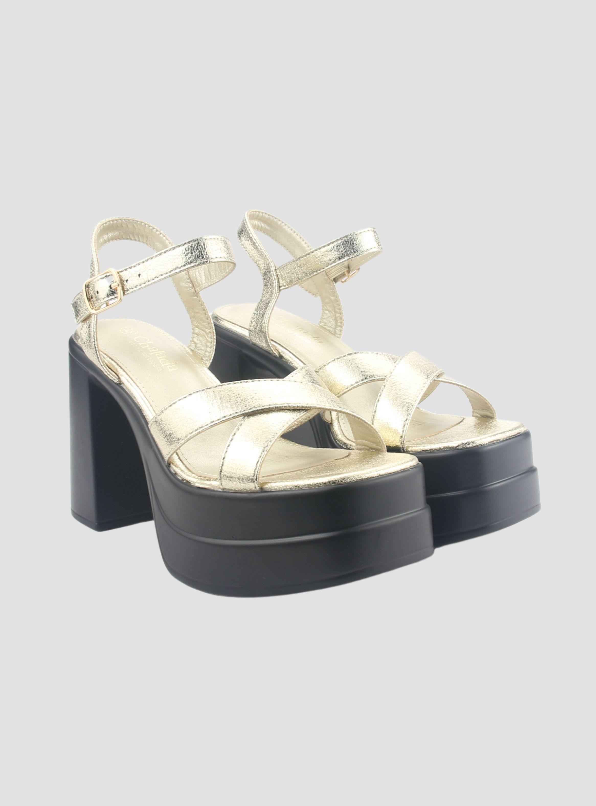 Sandalia Chalada Mujer Vizze-1 Dorado Casual-4